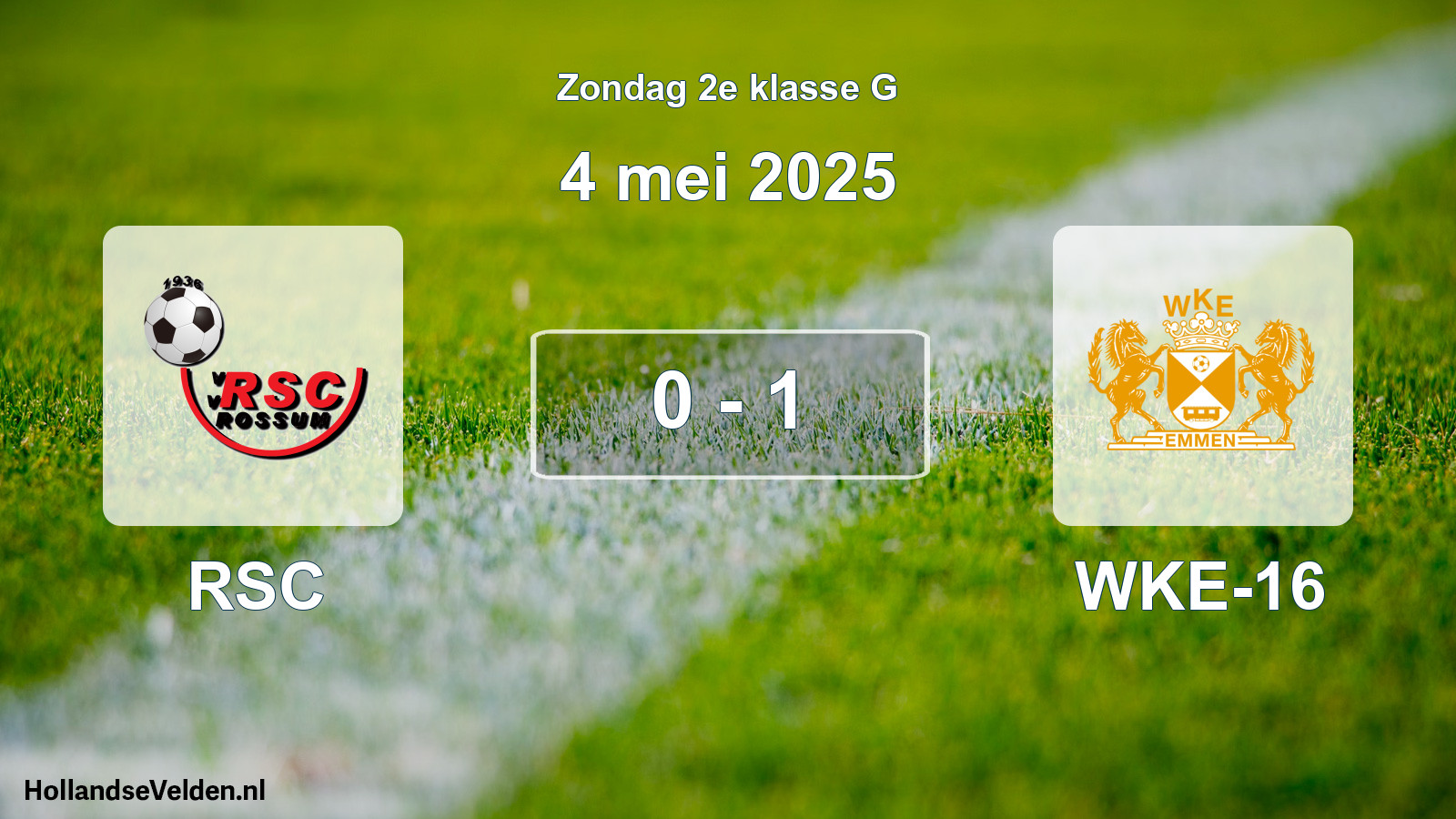 Total number of matches played: RSC - WKE-16 0 - 1 (4 May 2025)