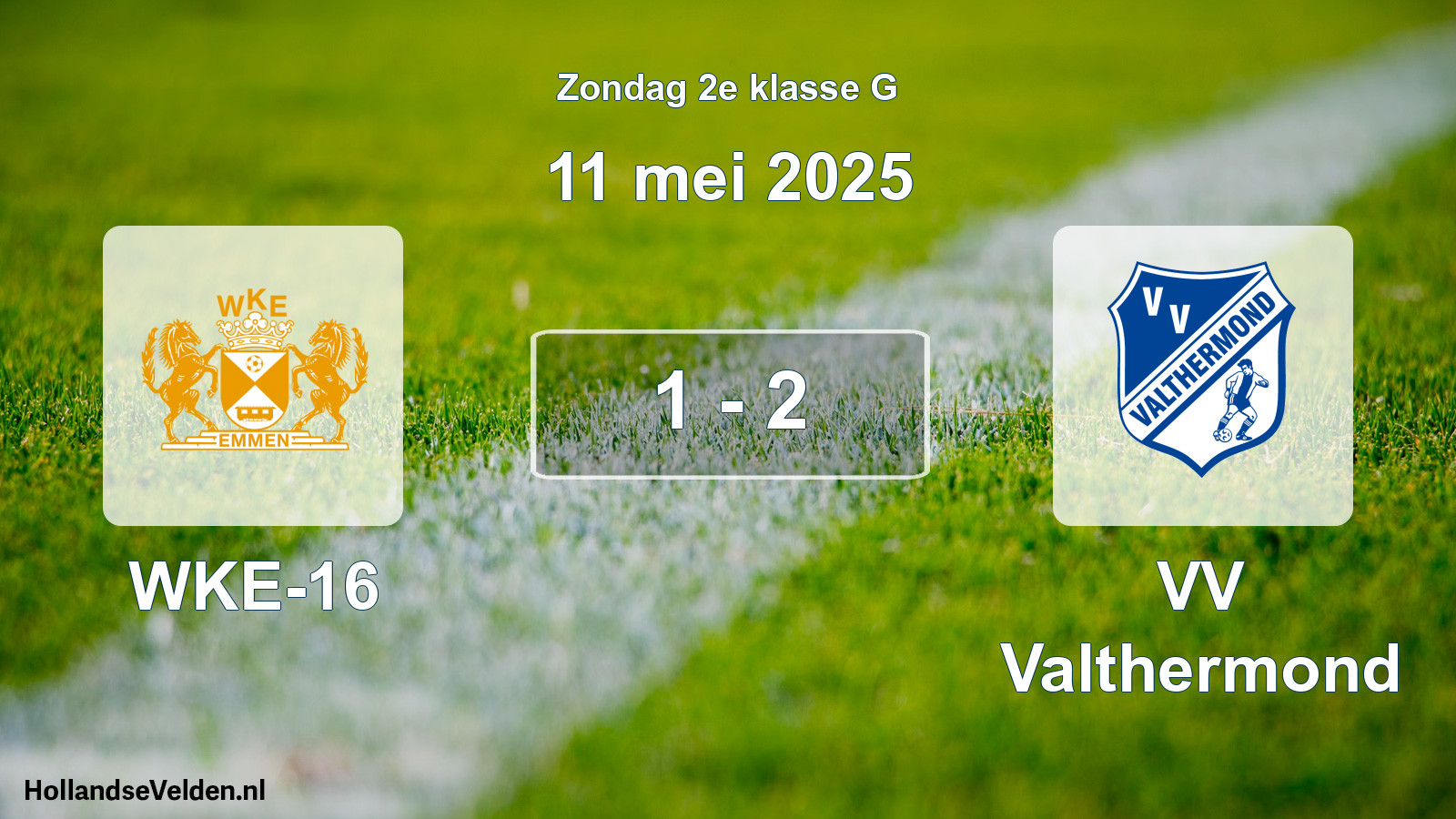 Total number of matches played: WKE-16 - VV Valthermond 1 - 2 (11 May 2025)