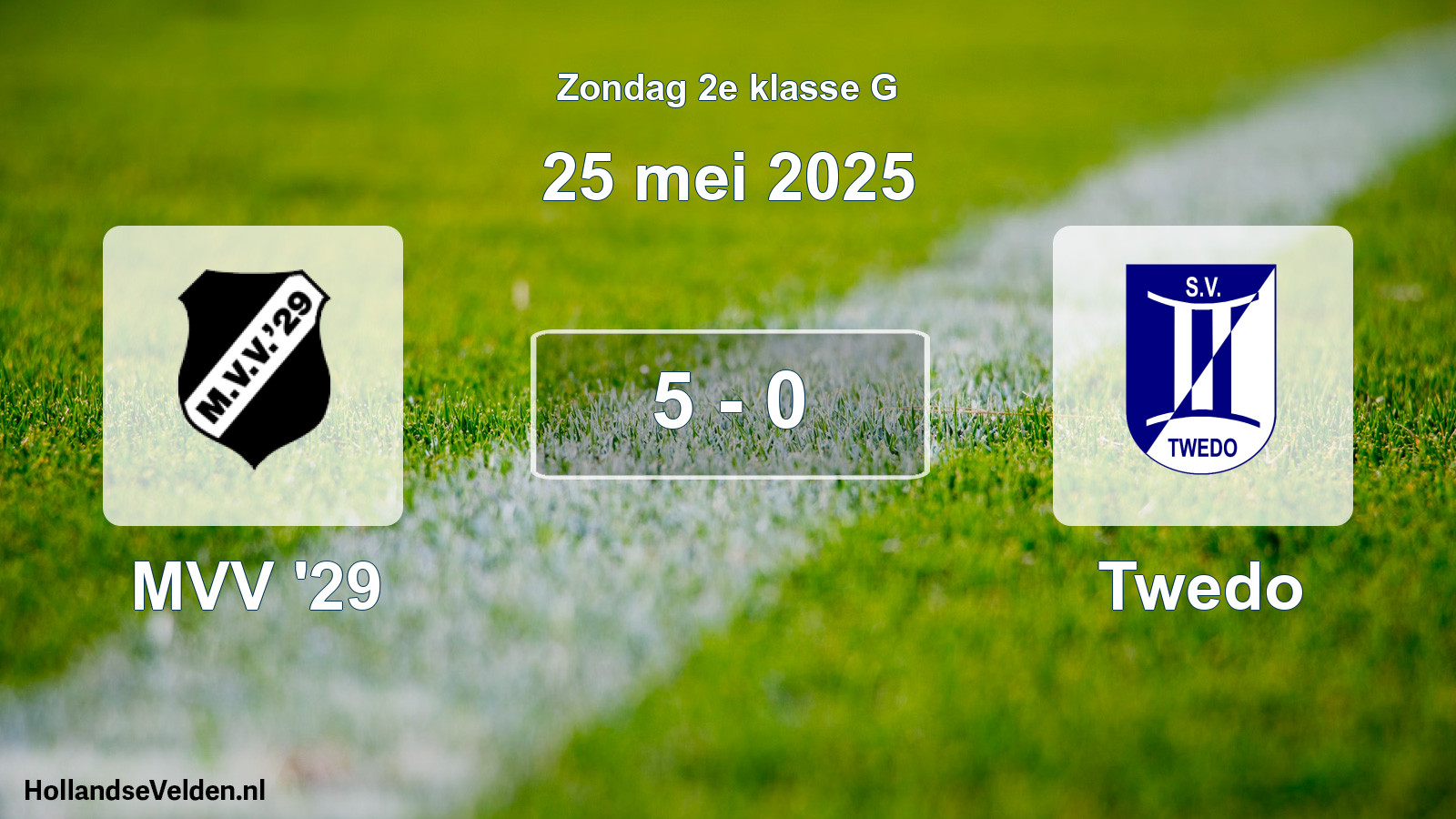 Total number of matches played: MVV '29 - Twedo 5 - 0 (25 May 2025)
