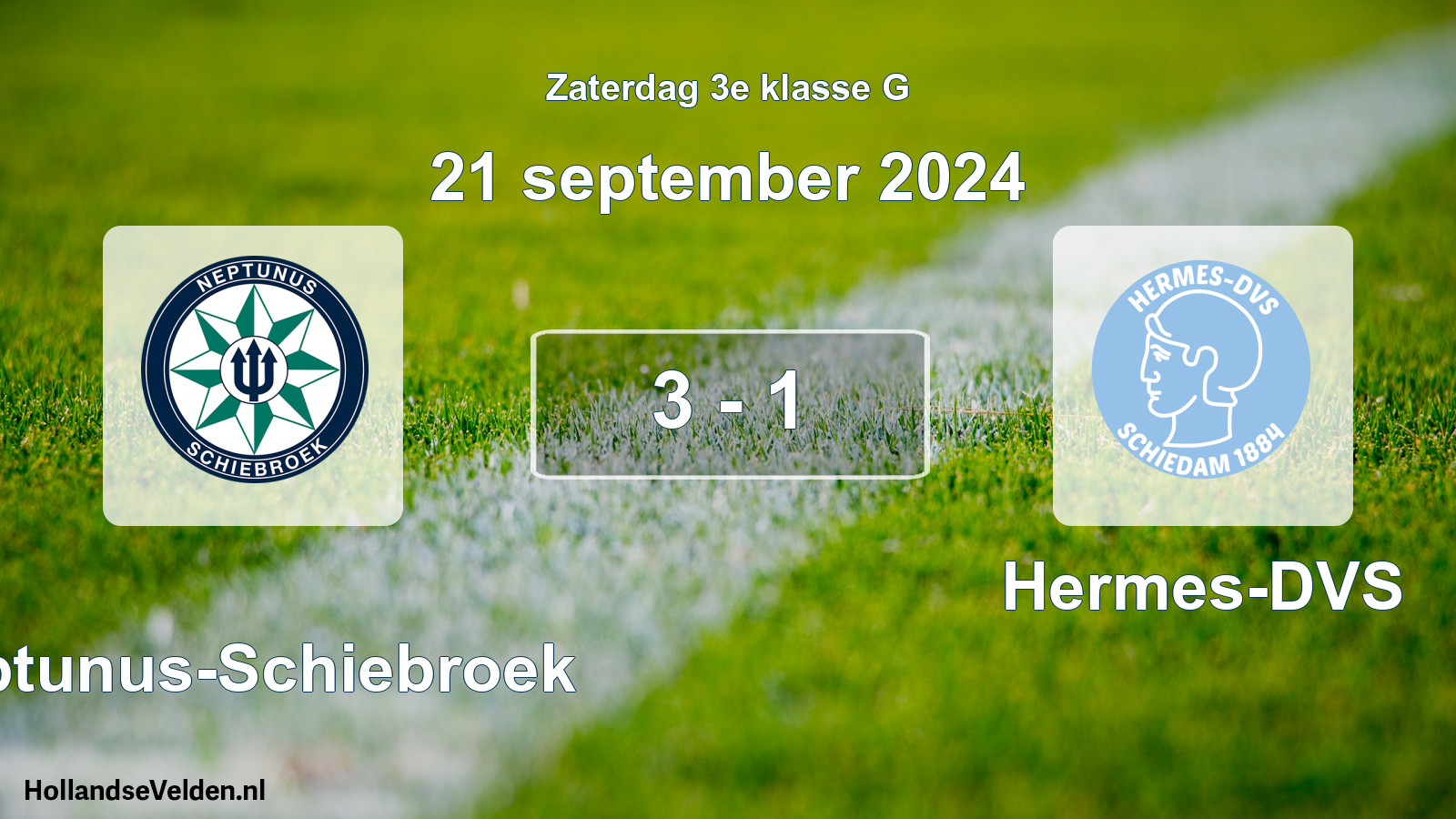 Total number of matches played: Neptunus-Schiebroek - Hermes-DVS 3 - 1 (21 September 2024)