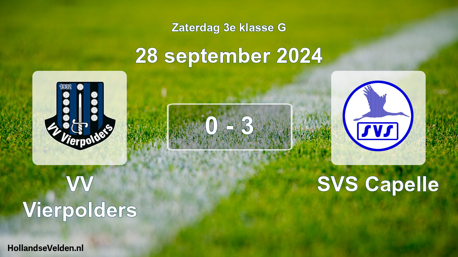 Total number of matches played: VV Vierpolders - SVS Capelle 0 - 3 (28 September 2024)