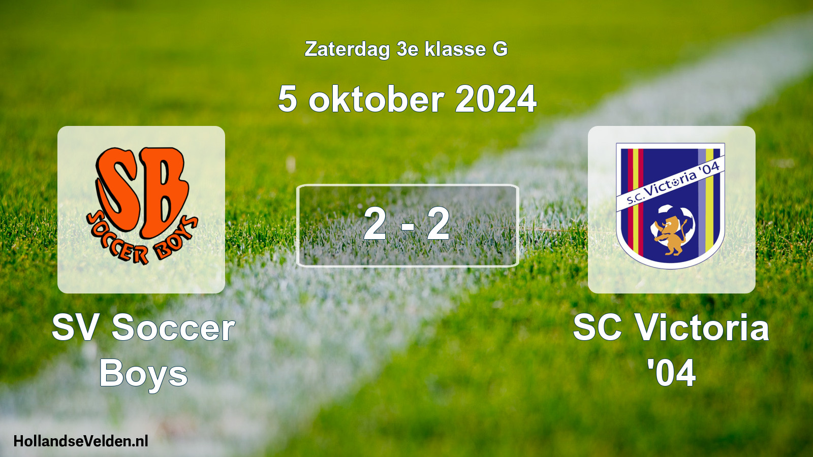 Total number of matches played: SV Soccer Boys - SC Victoria '04 2 - 2 (5 October 2024)