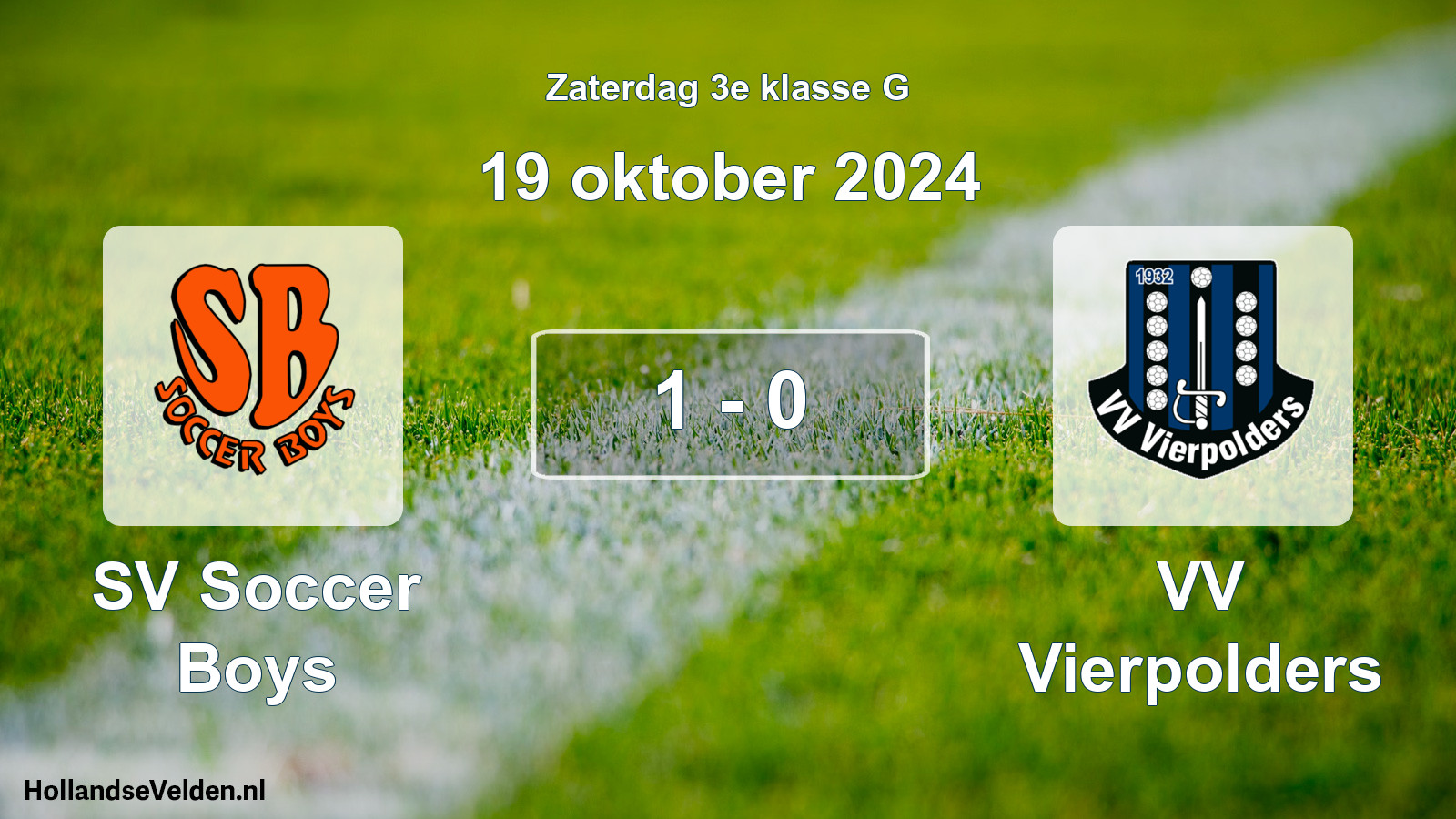 Total number of matches played: SV Soccer Boys - VV Vierpolders 1 - 0 (19 October 2024)