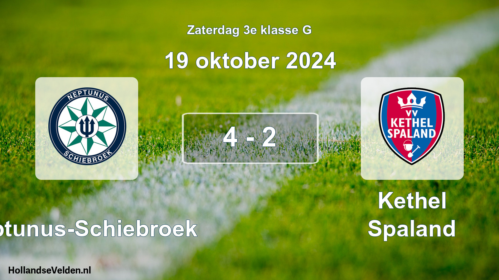 Total number of matches played: Neptunus-Schiebroek - Kethel Spaland 4 - 2 (19 October 2024)