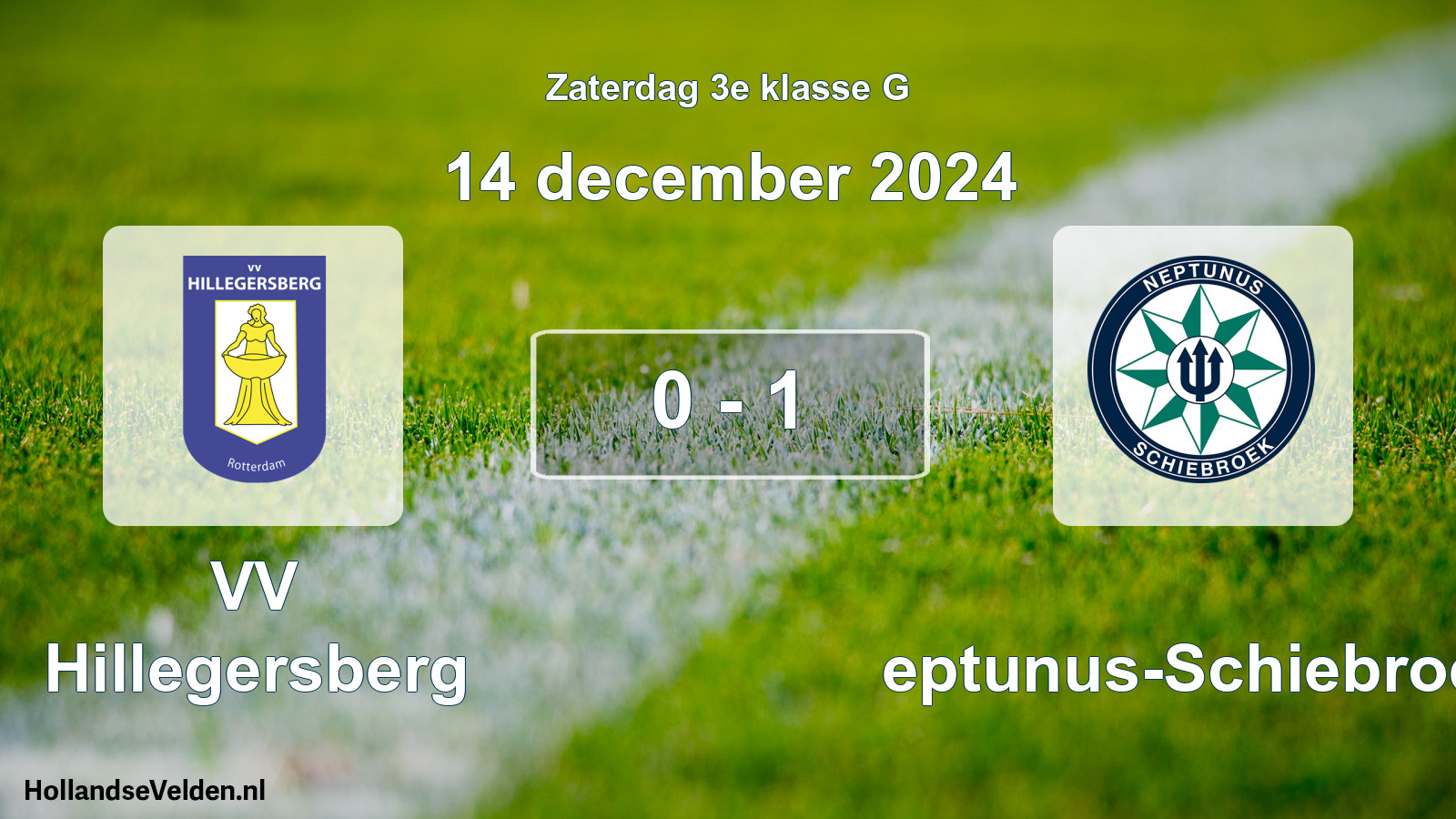 Total number of matches played: VV Hillegersberg - Neptunus-Schiebroek 0 - 1 (14 December 2024)