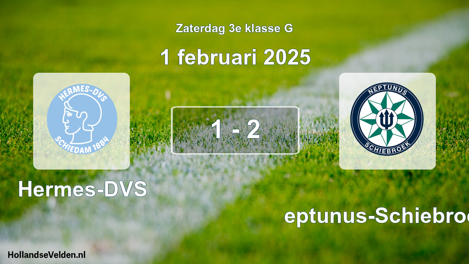 Total number of matches played: Hermes-DVS - Neptunus-Schiebroek 1 - 2 (1 February 2025)