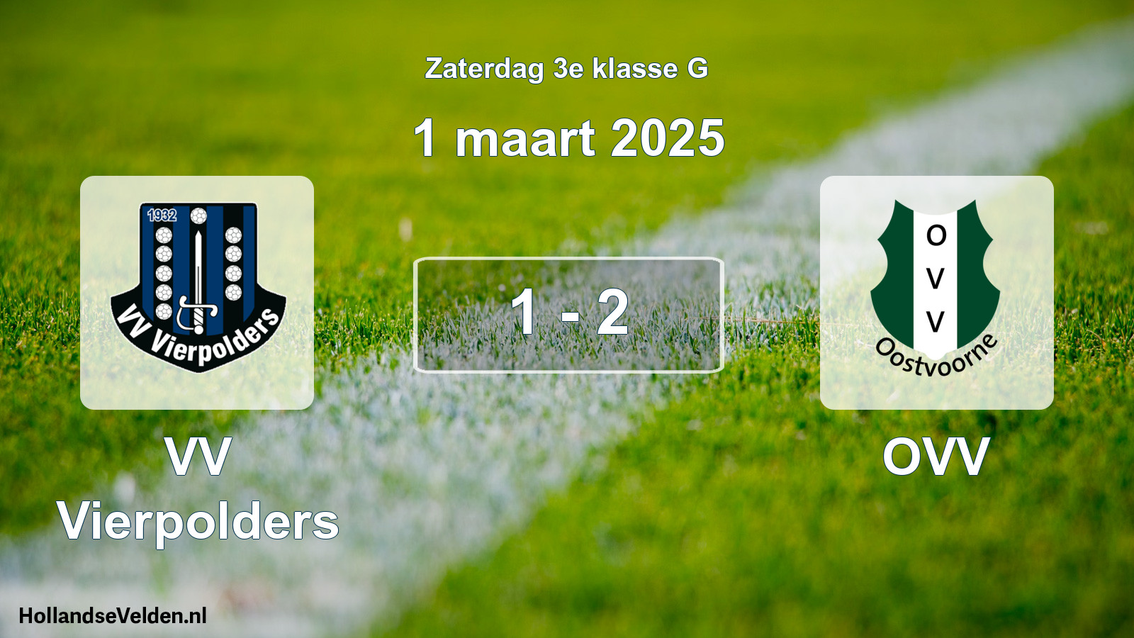 Total number of matches played: VV Vierpolders - OVV 1 - 2 (1 March 2025)