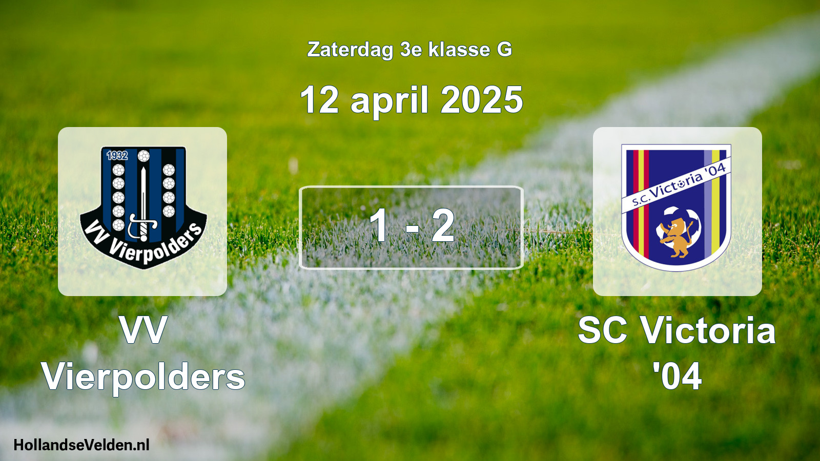 Total number of matches played: VV Vierpolders - SC Victoria '04 1 - 2 (12 April 2025)