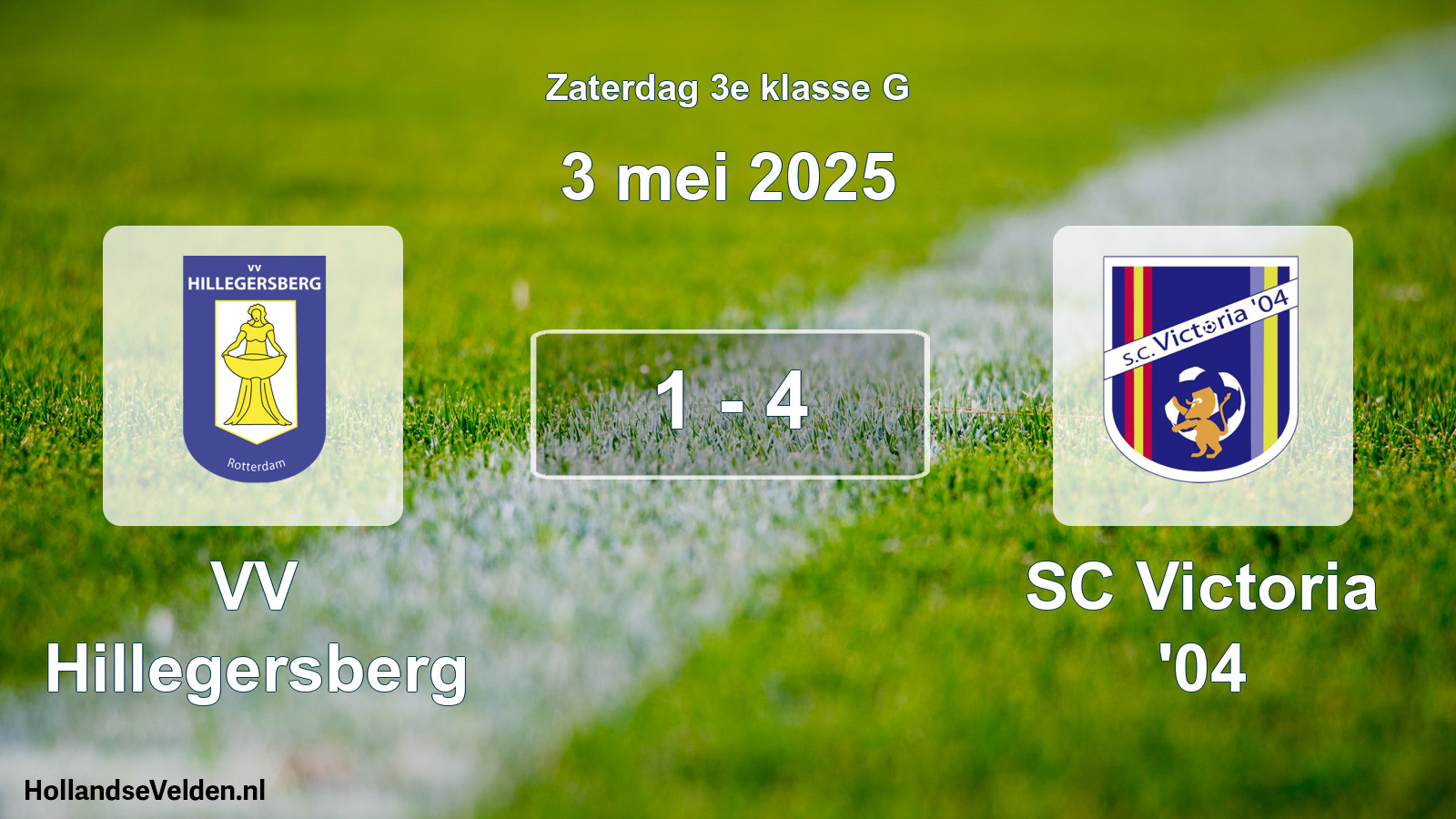 Total number of matches played: VV Hillegersberg - SC Victoria '04 1 - 4 (3 May 2025)