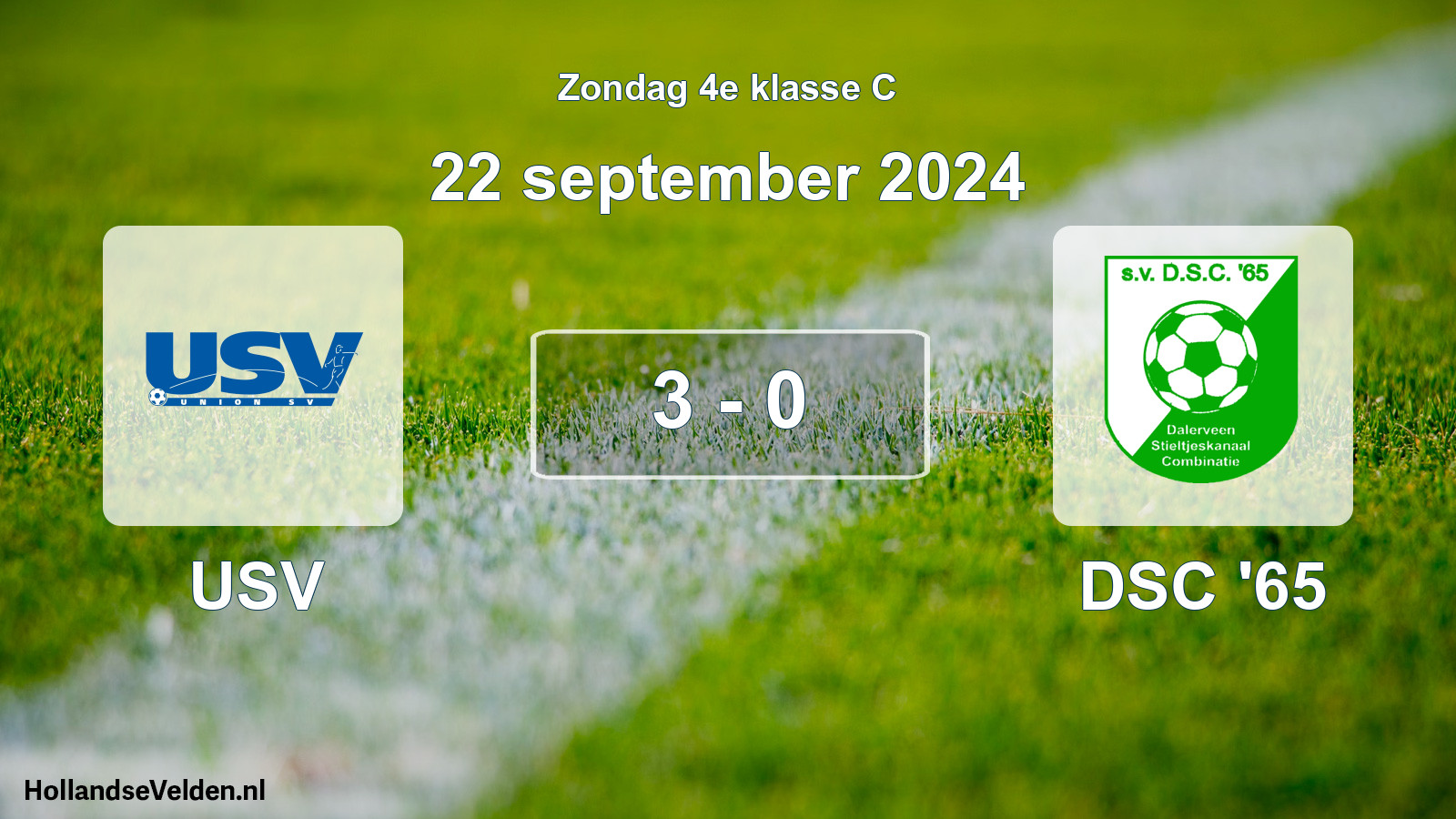 Total number of matches played: USV - DSC '65 3 - 0 (22 September 2024)