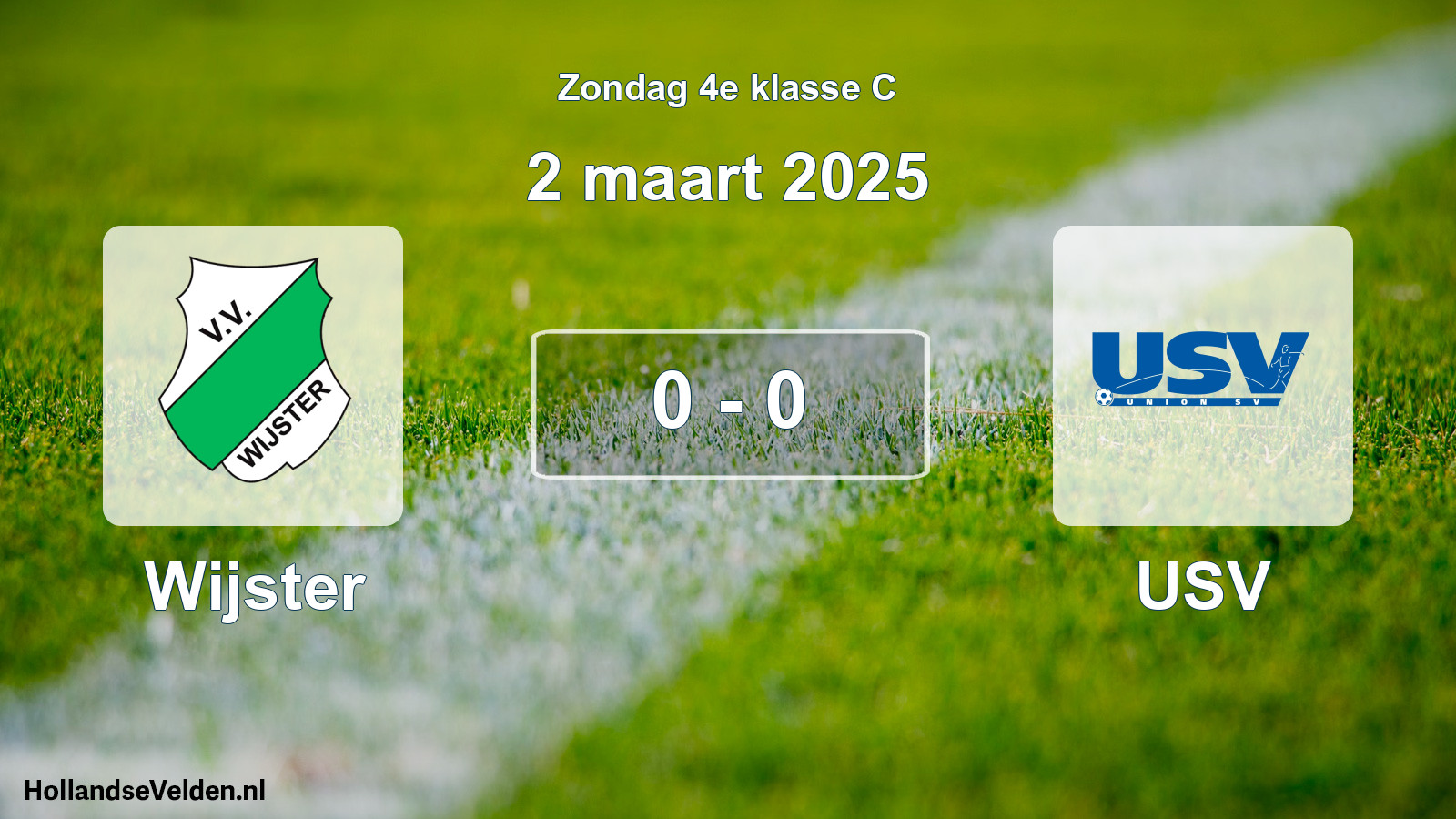 Total number of matches played: Wijster - USV 0 - 0 (2 March 2025)