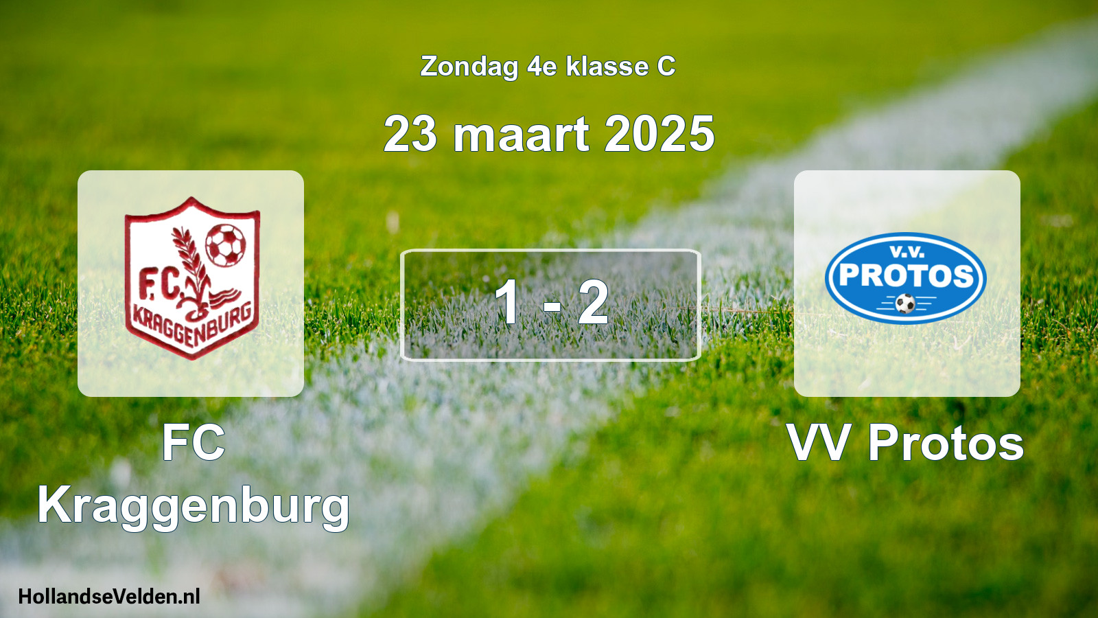 Total number of matches played: FC Kraggenburg - VV Protos 1 - 2 (23 March 2025)