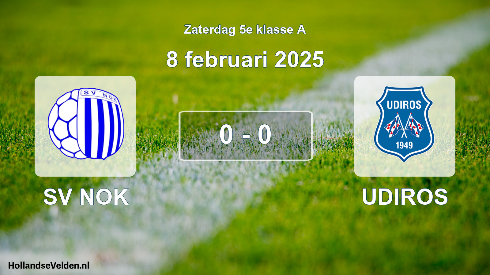 Total number of matches played: SV NOK - UDIROS 0 - 0 (8 February 2025)