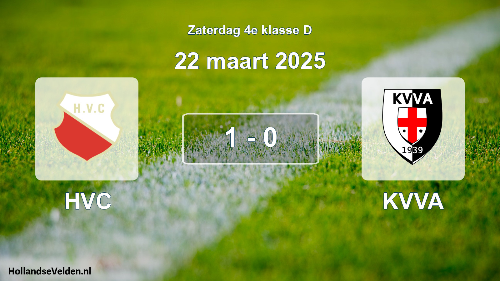 Total number of matches played: HVC - KVVA 1 - 0 (22 March 2025)