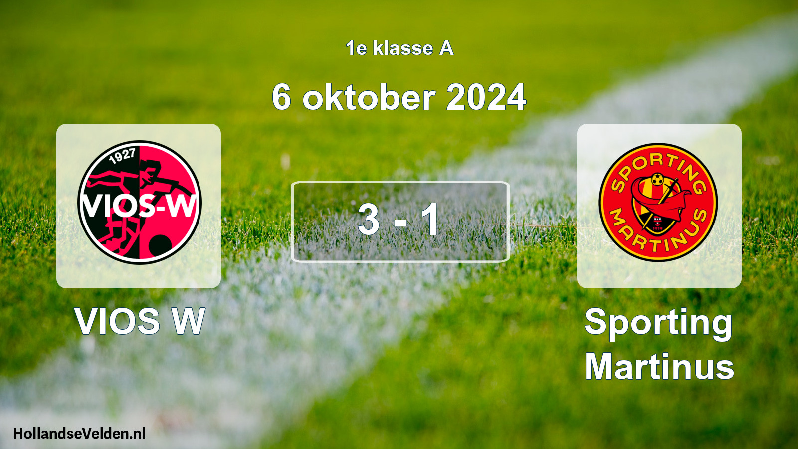 Total number of matches played: VIOS W - Sporting Martinus 3 - 1 (6 October 2024)