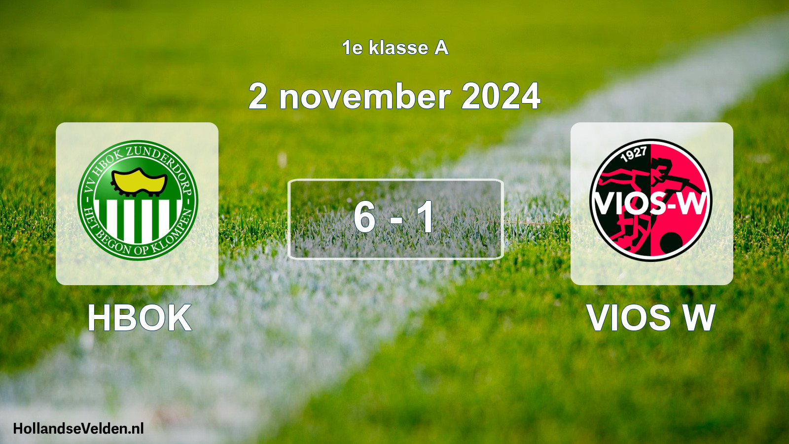 Total number of matches played: HBOK - VIOS W 6 - 1 (2 November 2024)