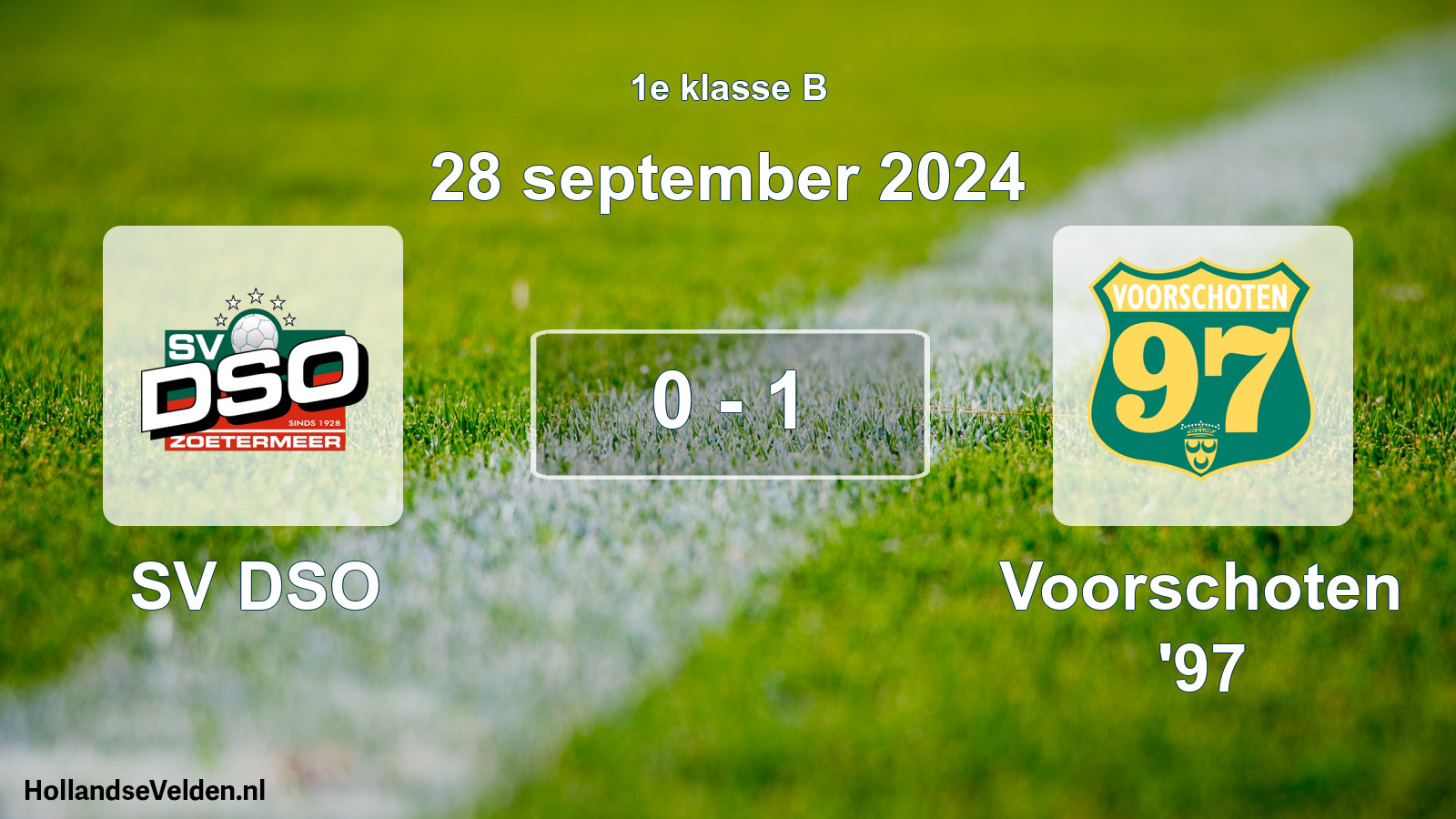 Total number of matches played: SV DSO - Voorschoten '97 0 - 1 (28 September 2024)