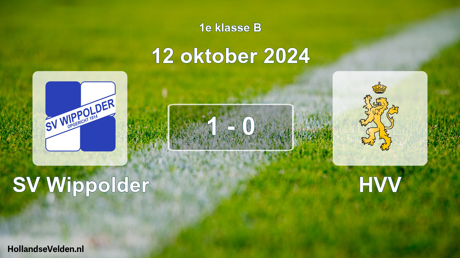 Total number of matches played: SV Wippolder - HVV 1 - 0 (12 October 2024)