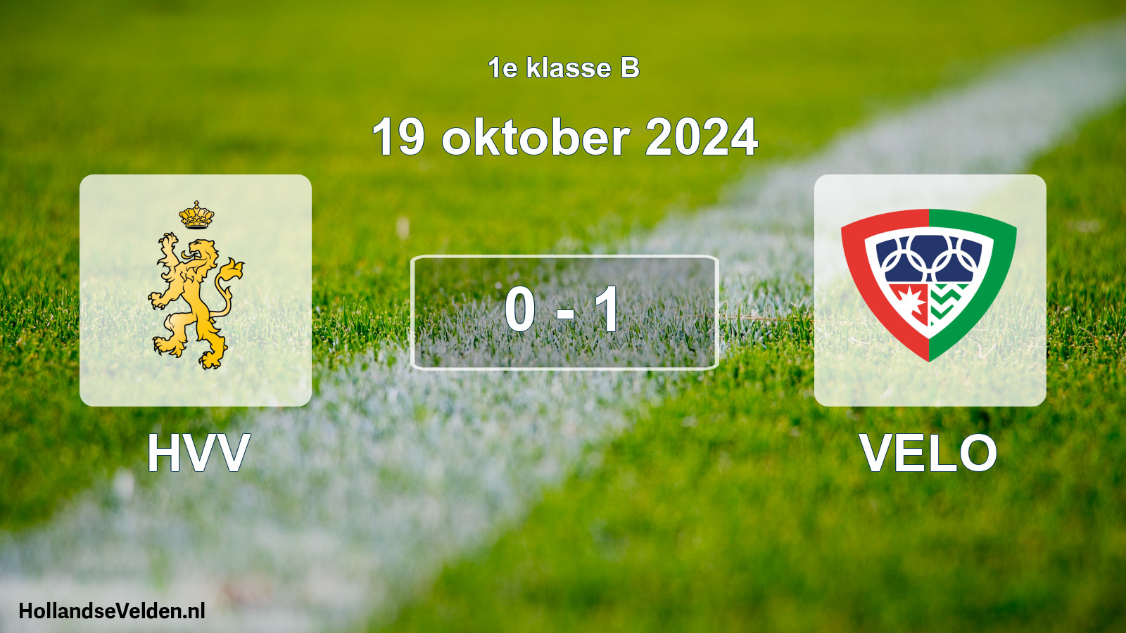 Total number of matches played: HVV - VELO 0 - 1 (19 October 2024)