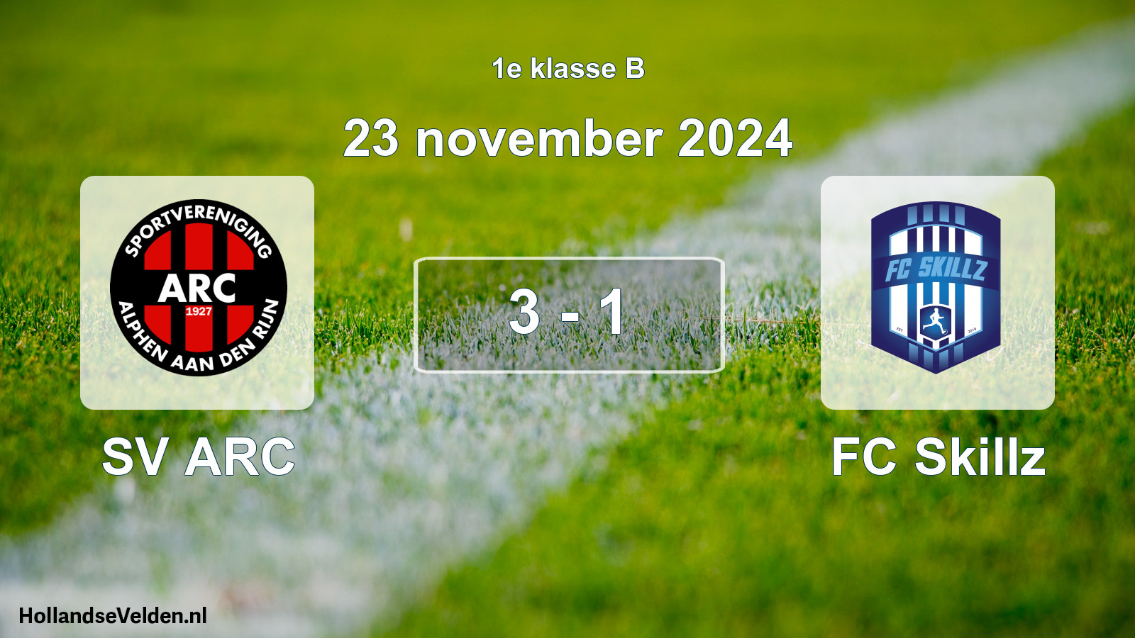 Total number of matches played: SV ARC - FC Skillz 3 - 1 (23 November 2024)