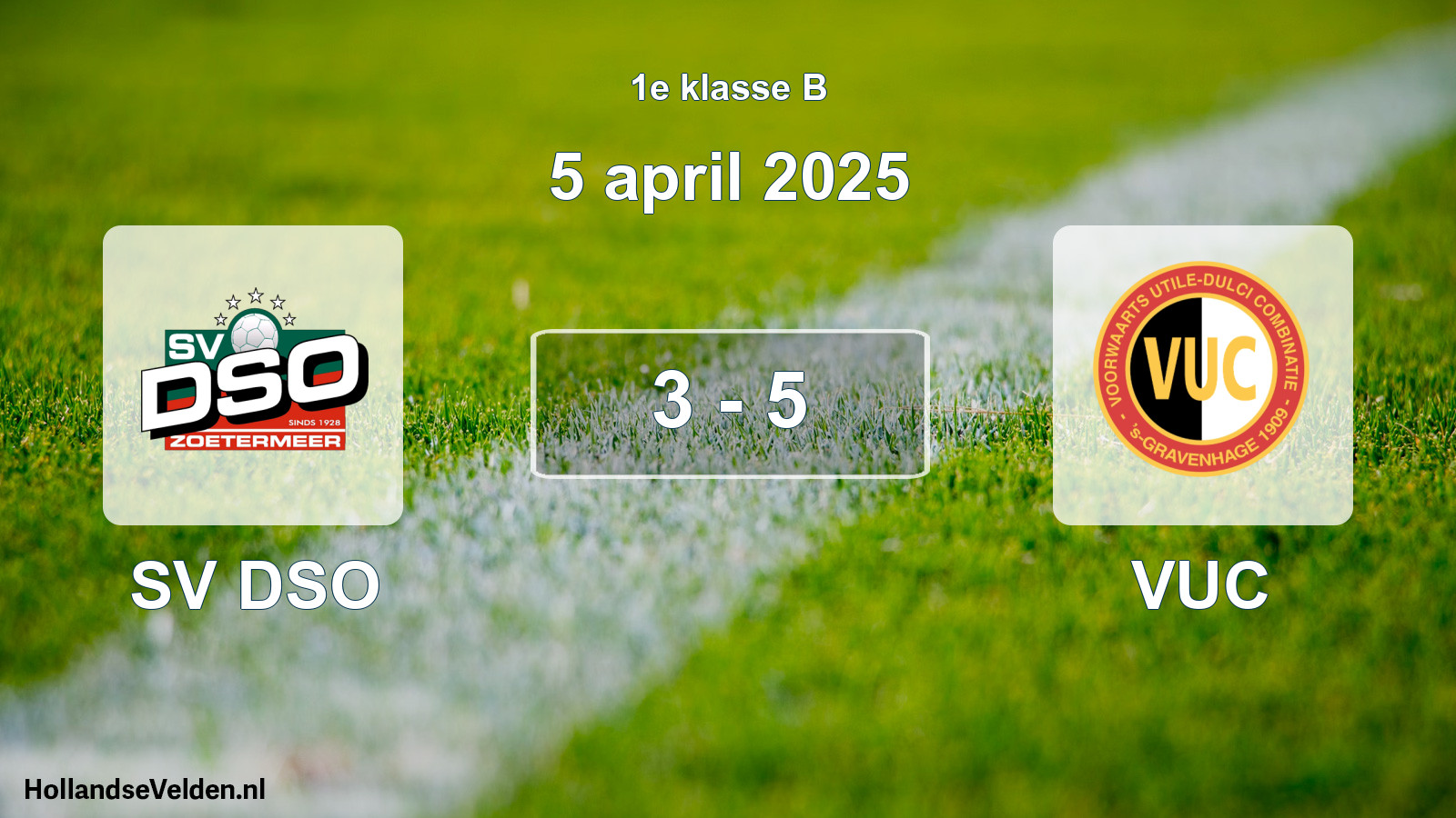 Total number of matches played: SV DSO - VUC 3 - 5 (5 April 2025)