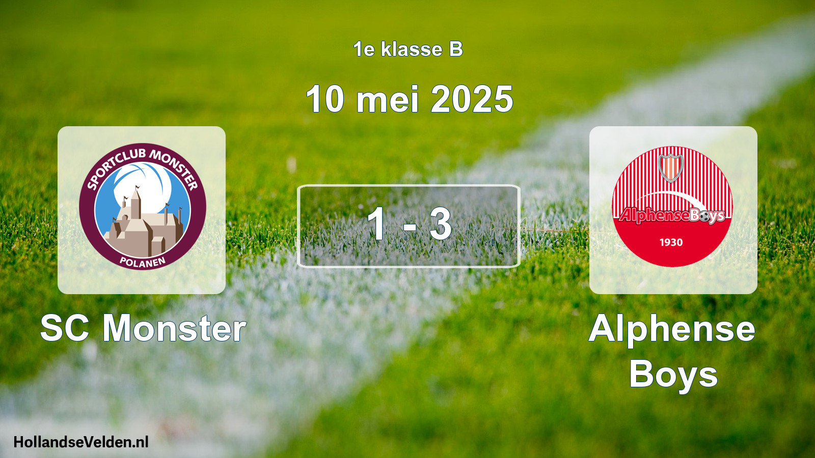 Total number of matches played: SC Monster - Alphense Boys 1 - 3 (10 May 2025)