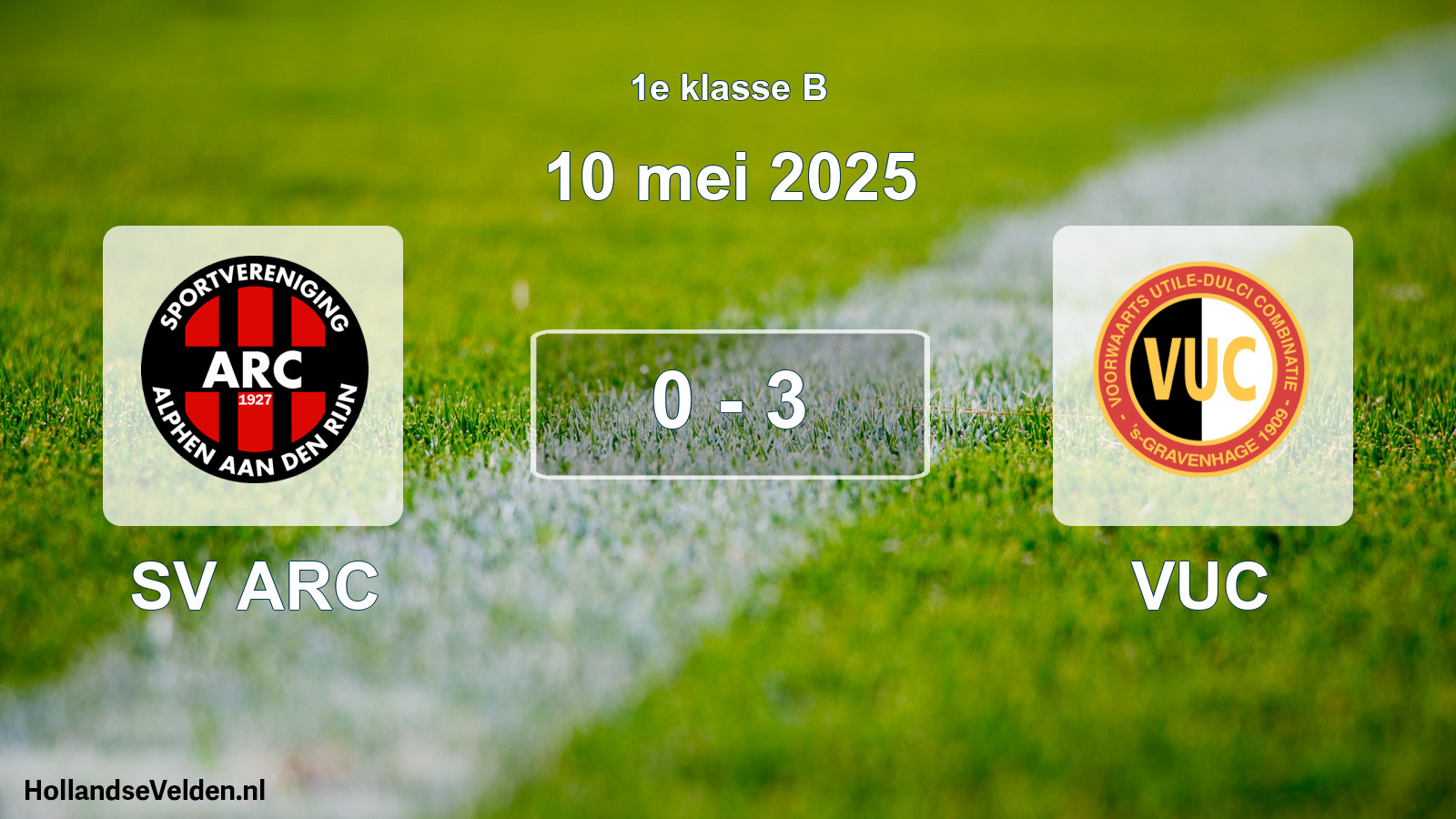 Total number of matches played: SV ARC - VUC 0 - 3 (10 May 2025)