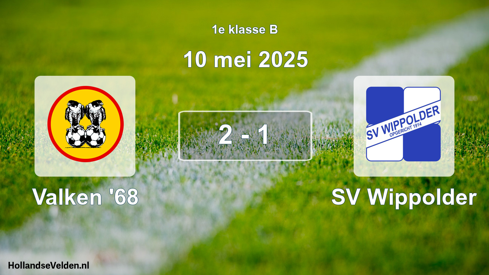 Total number of matches played: Valken '68 - SV Wippolder 2 - 1 (10 May 2025)