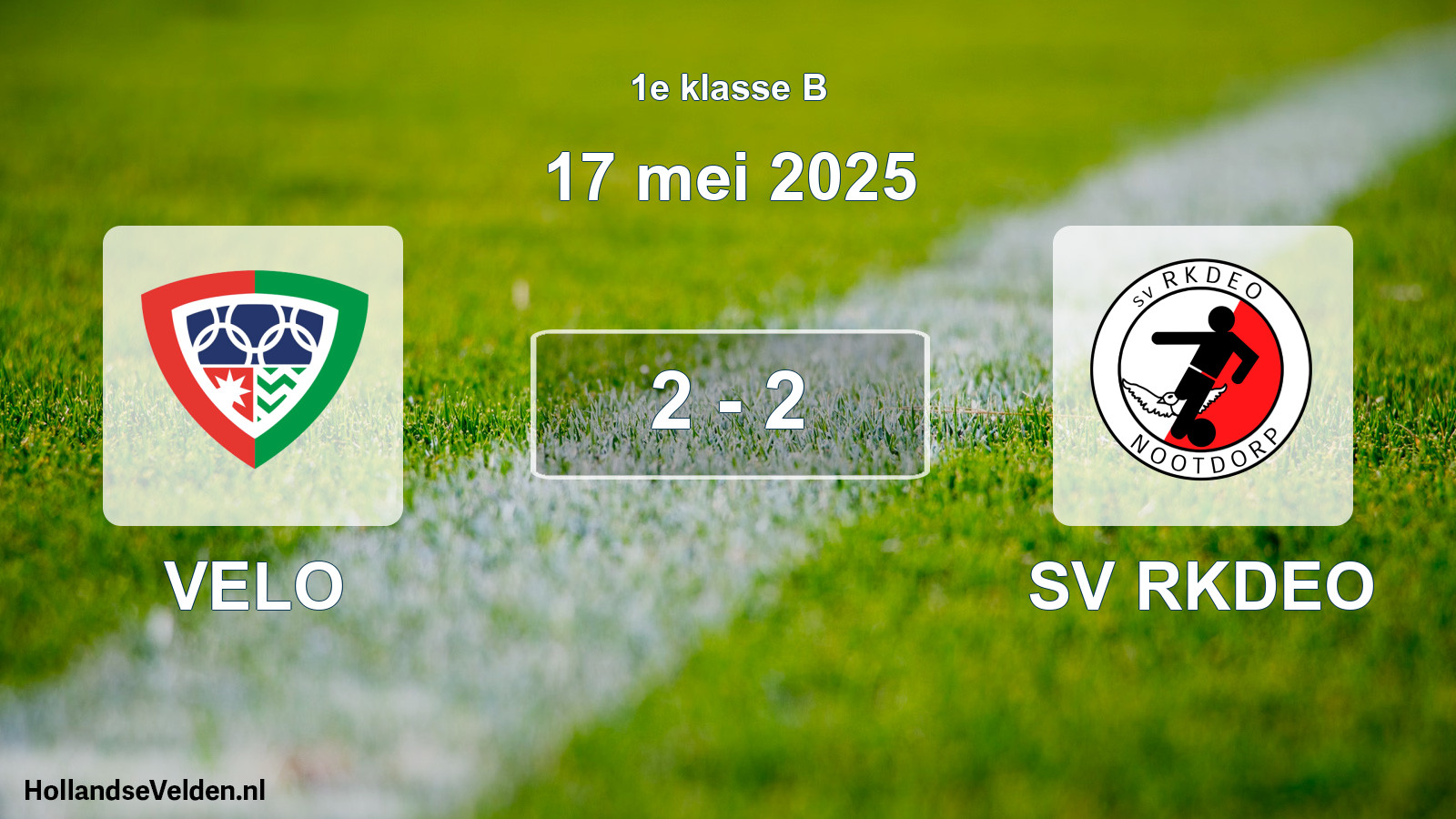 Total number of matches played: VELO - SV RKDEO 2 - 2 (17 May 2025)