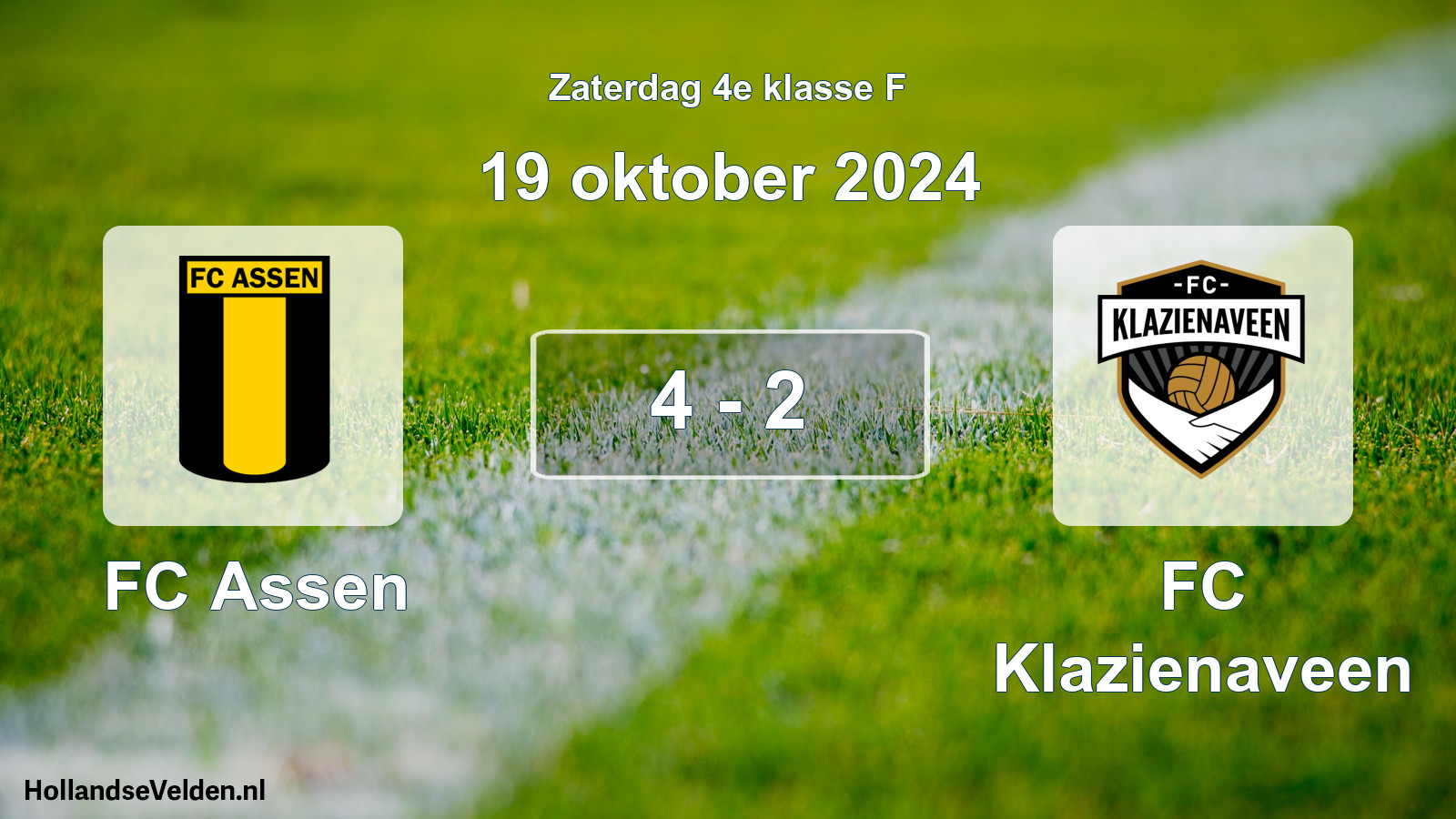 Total number of matches played: FC Assen - FC Klazienaveen 4 - 2 (19 October 2024)