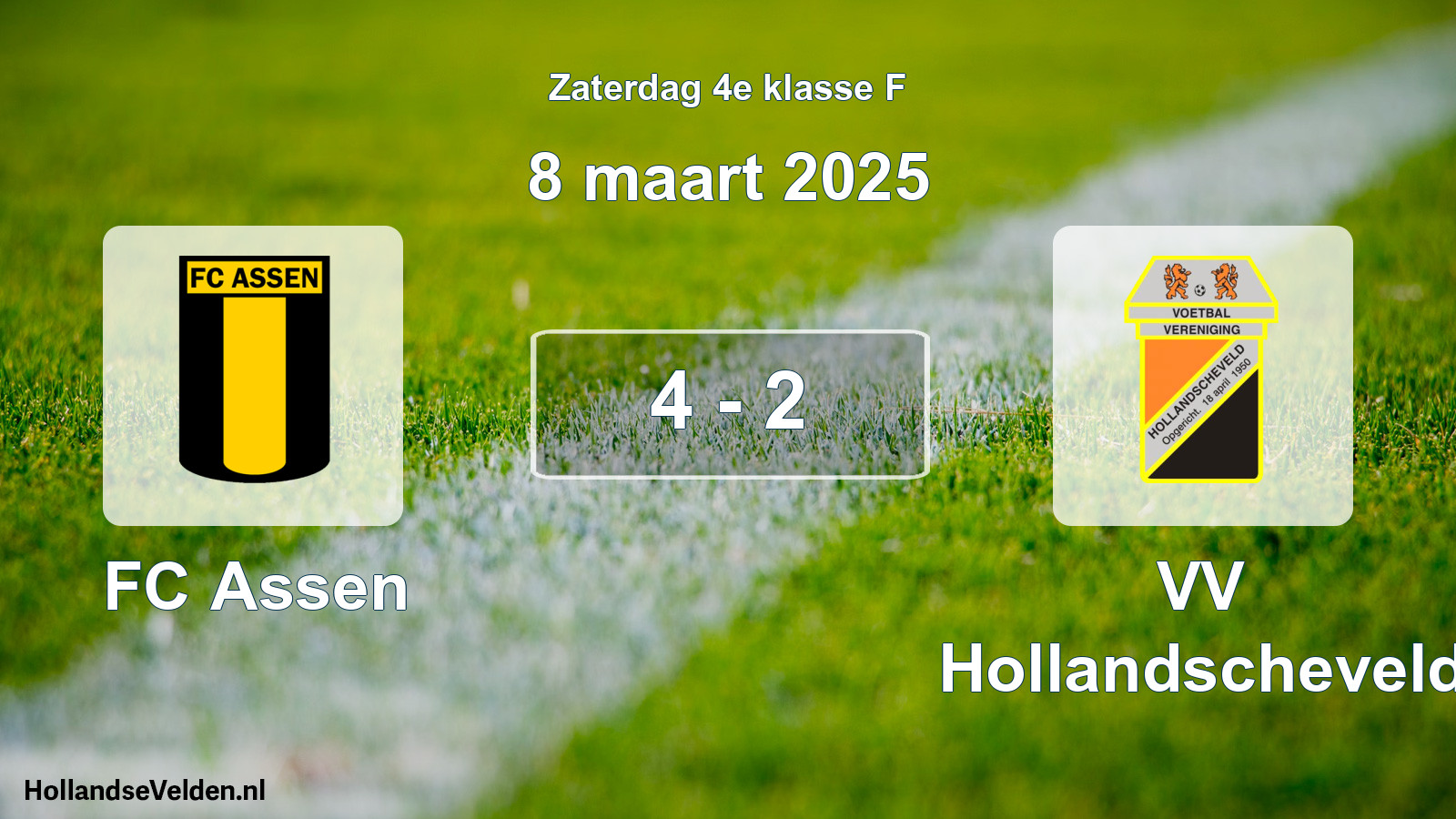 Total number of matches played: FC Assen - VV Hollandscheveld 4 - 2 (8 March 2025)