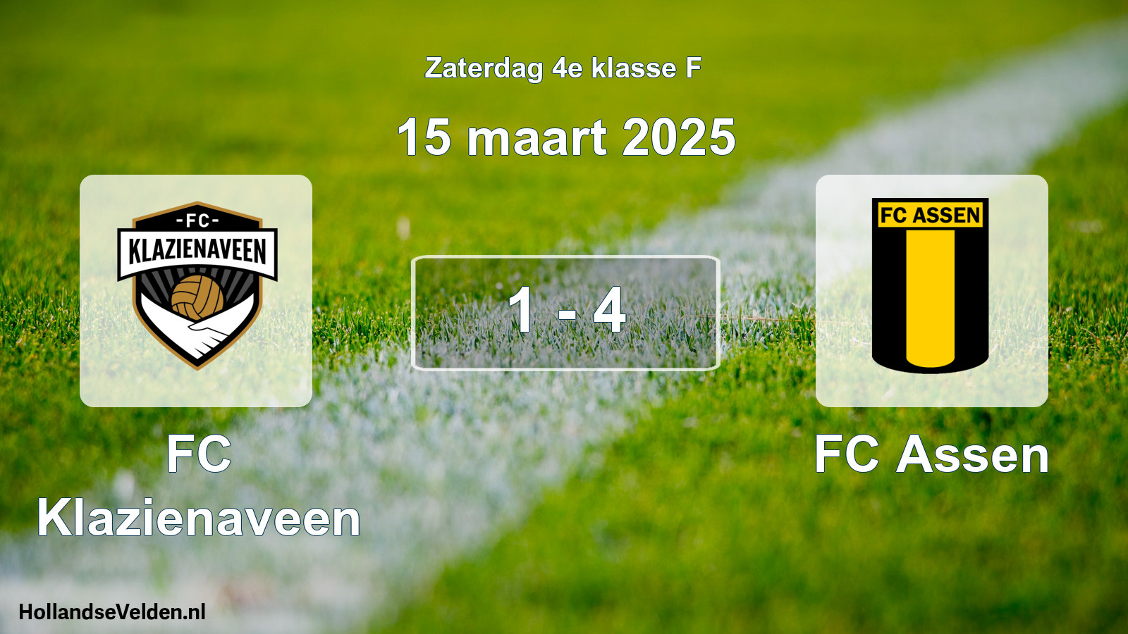 Total number of matches played: FC Klazienaveen - FC Assen 1 - 4 (15 March 2025)