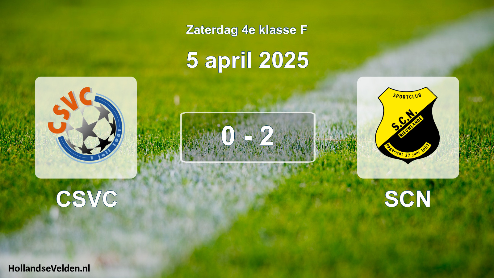 Total number of matches played: CSVC - SCN 0 - 2 (5 April 2025)
