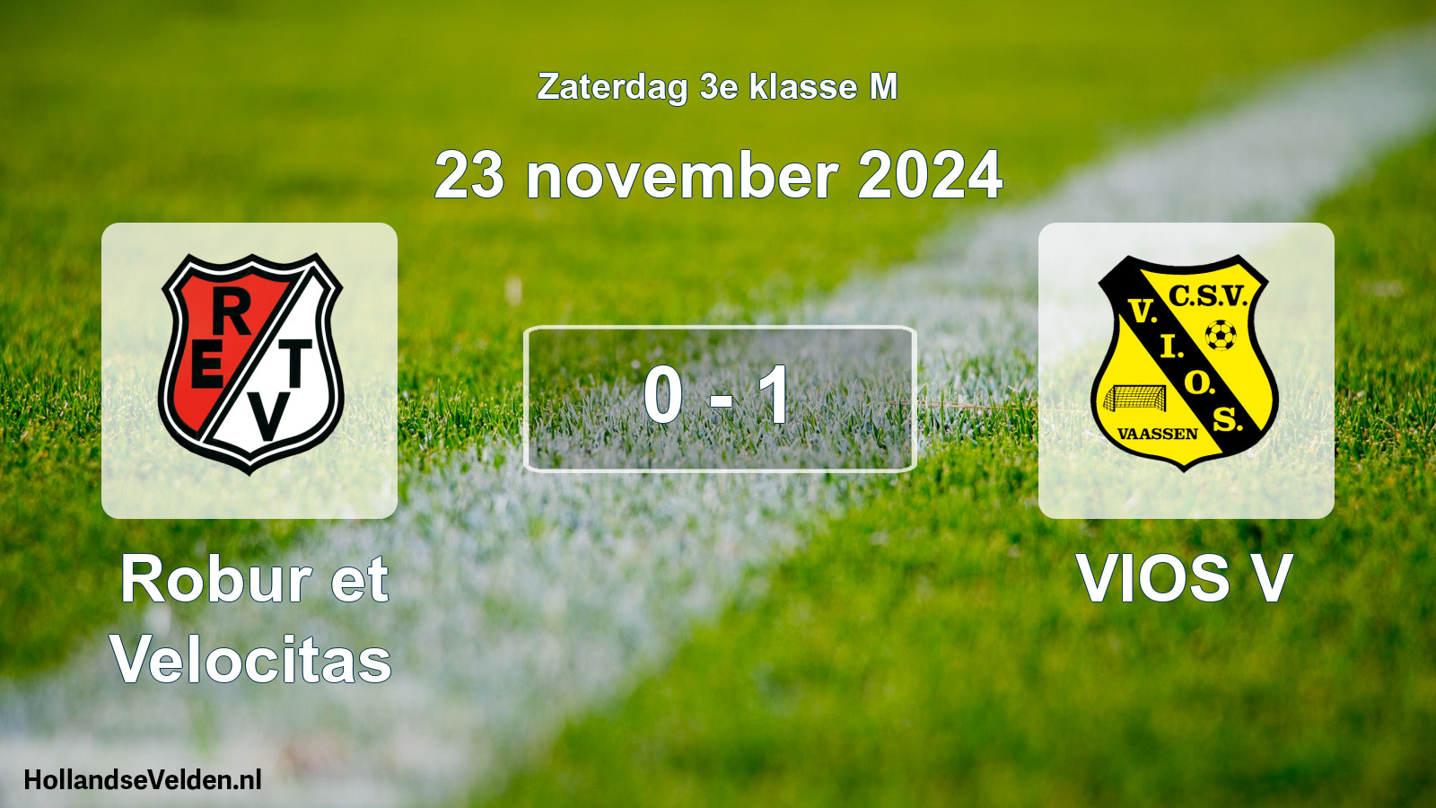 Total number of matches played: Robur et Velocitas - VIOS V 0 - 1 (23 November 2024)
