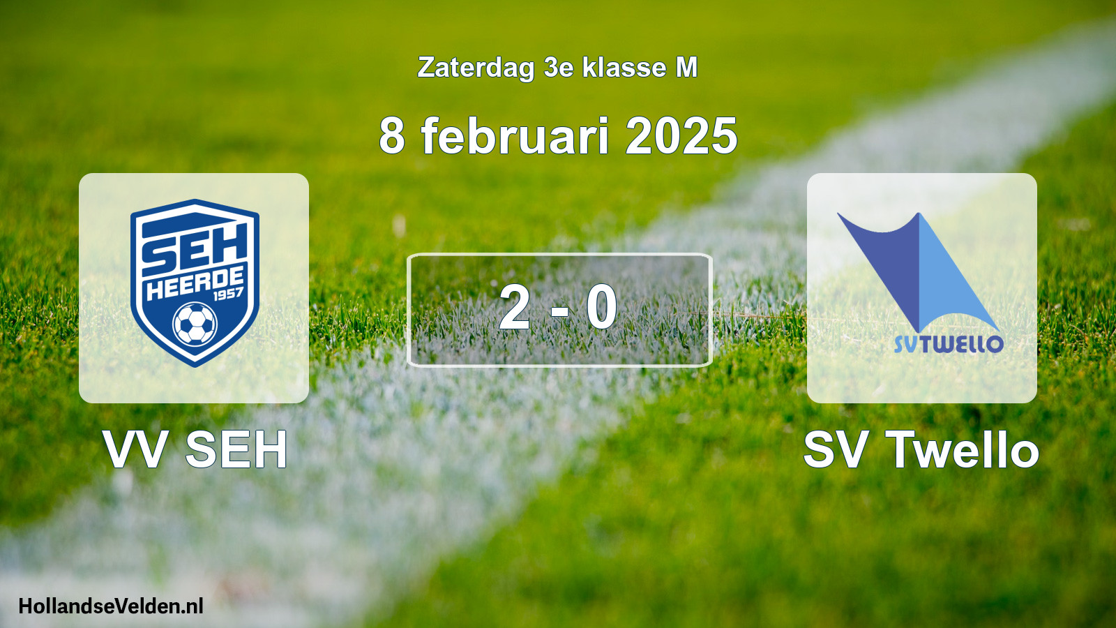 Total number of matches played: VV SEH - SV Twello 2 - 0 (8 February 2025)