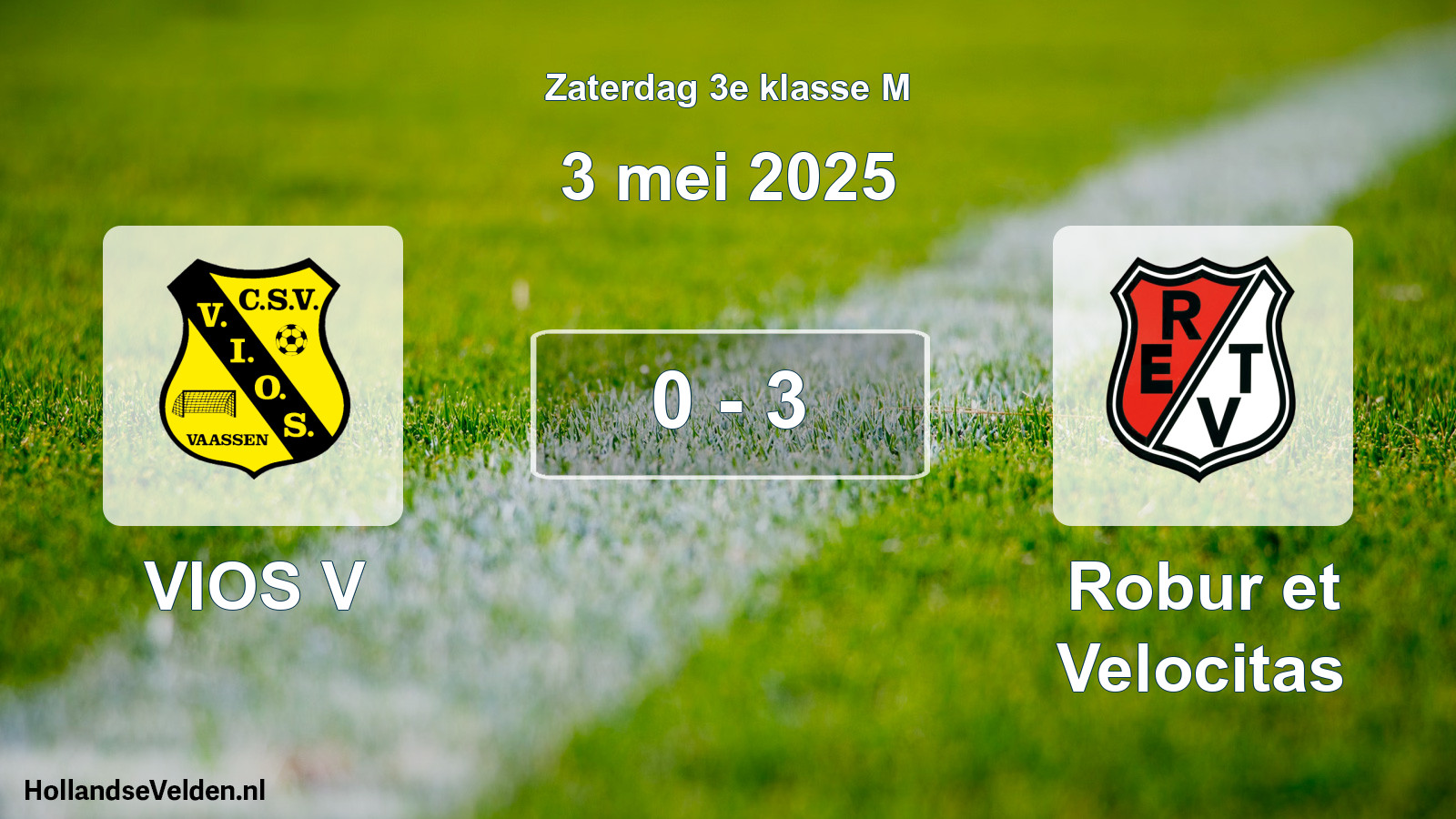 Total number of matches played: VIOS V - Robur et Velocitas 0 - 3 (3 May 2025)