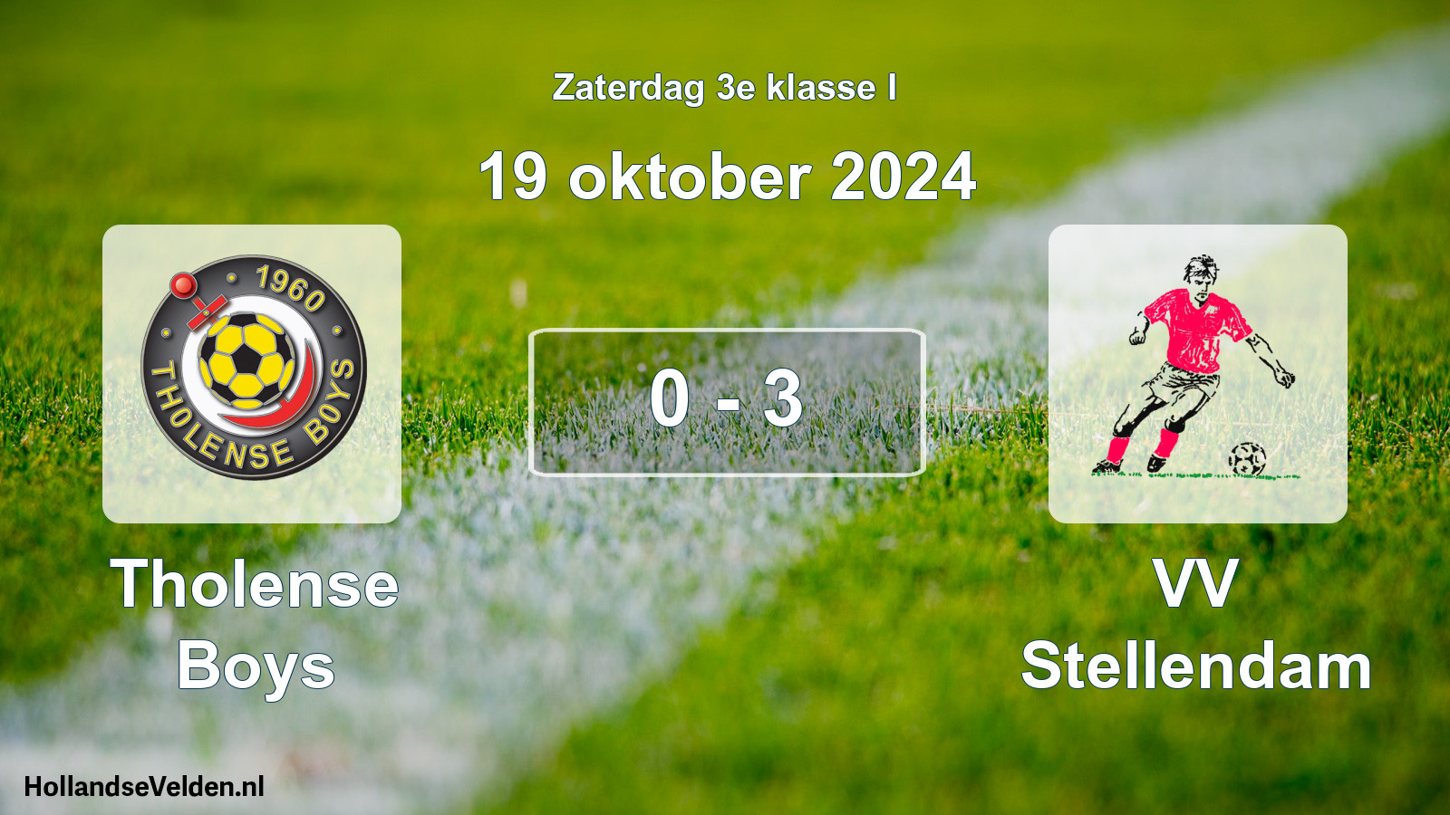 Total number of matches played: Tholense Boys - VV Stellendam 0 - 3 (19 October 2024)