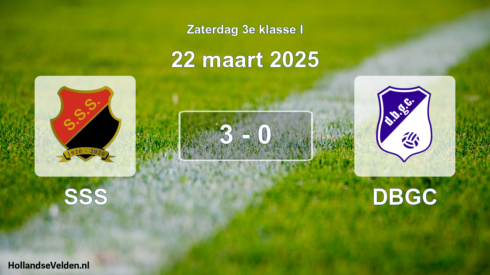 Total number of matches played: SSS - DBGC 3 - 0 (22 March 2025)