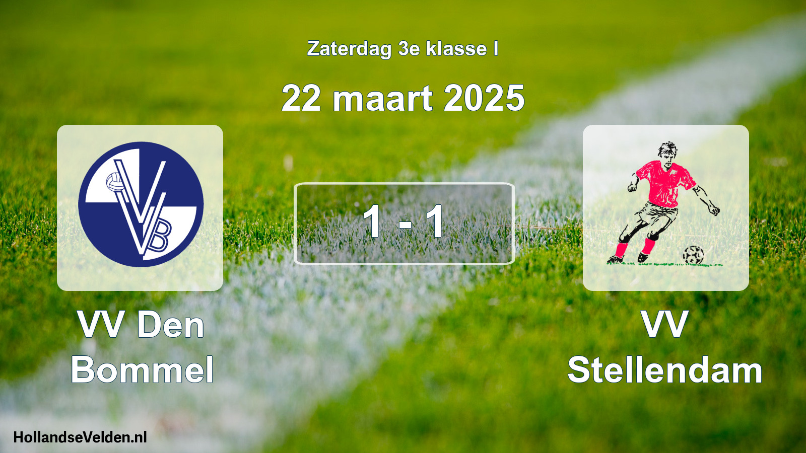 Total number of matches played: VV Den Bommel - VV Stellendam 1 - 1 (22 March 2025)
