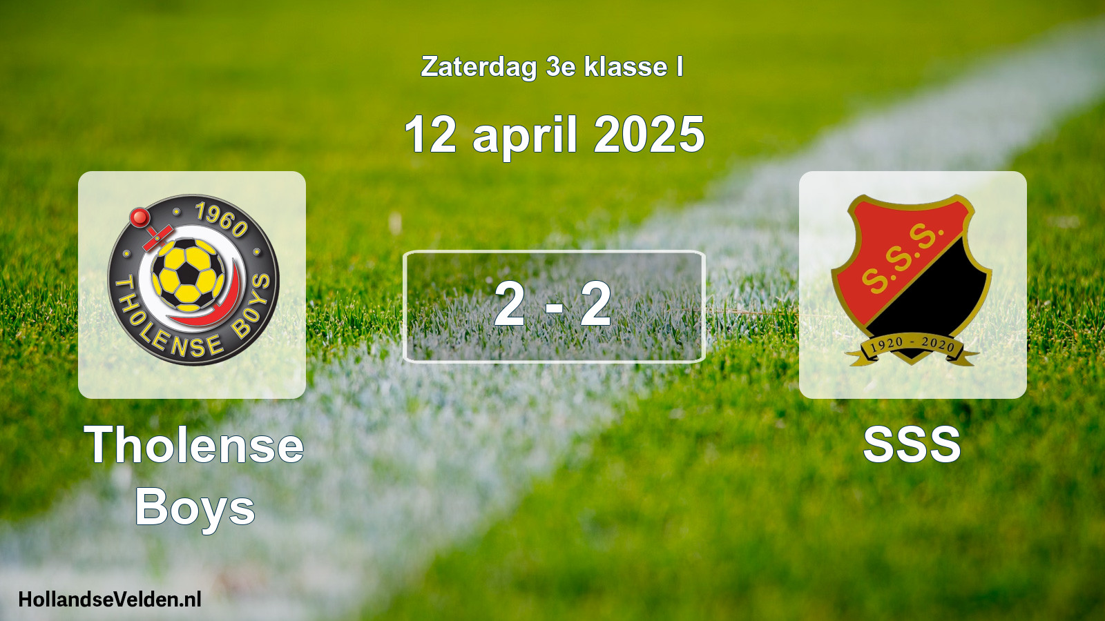 Total number of matches played: Tholense Boys - SSS 2 - 2 (12 April 2025)