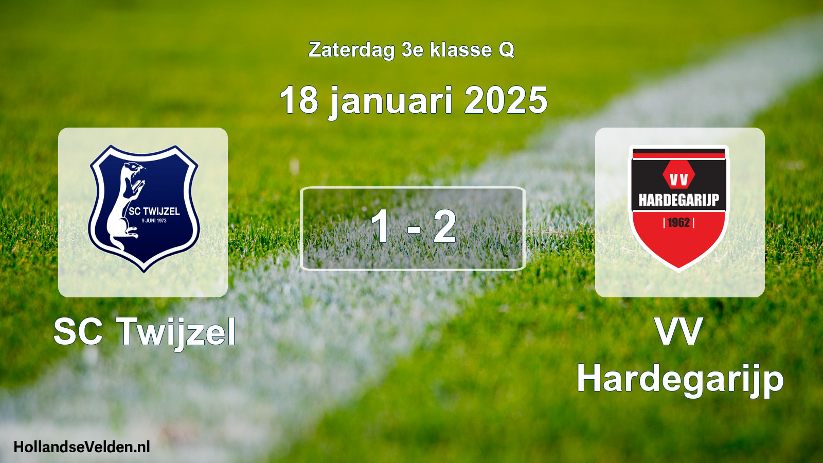 Total number of matches played: SC Twijzel - VV Hardegarijp 1 - 2 (18 January 2025)