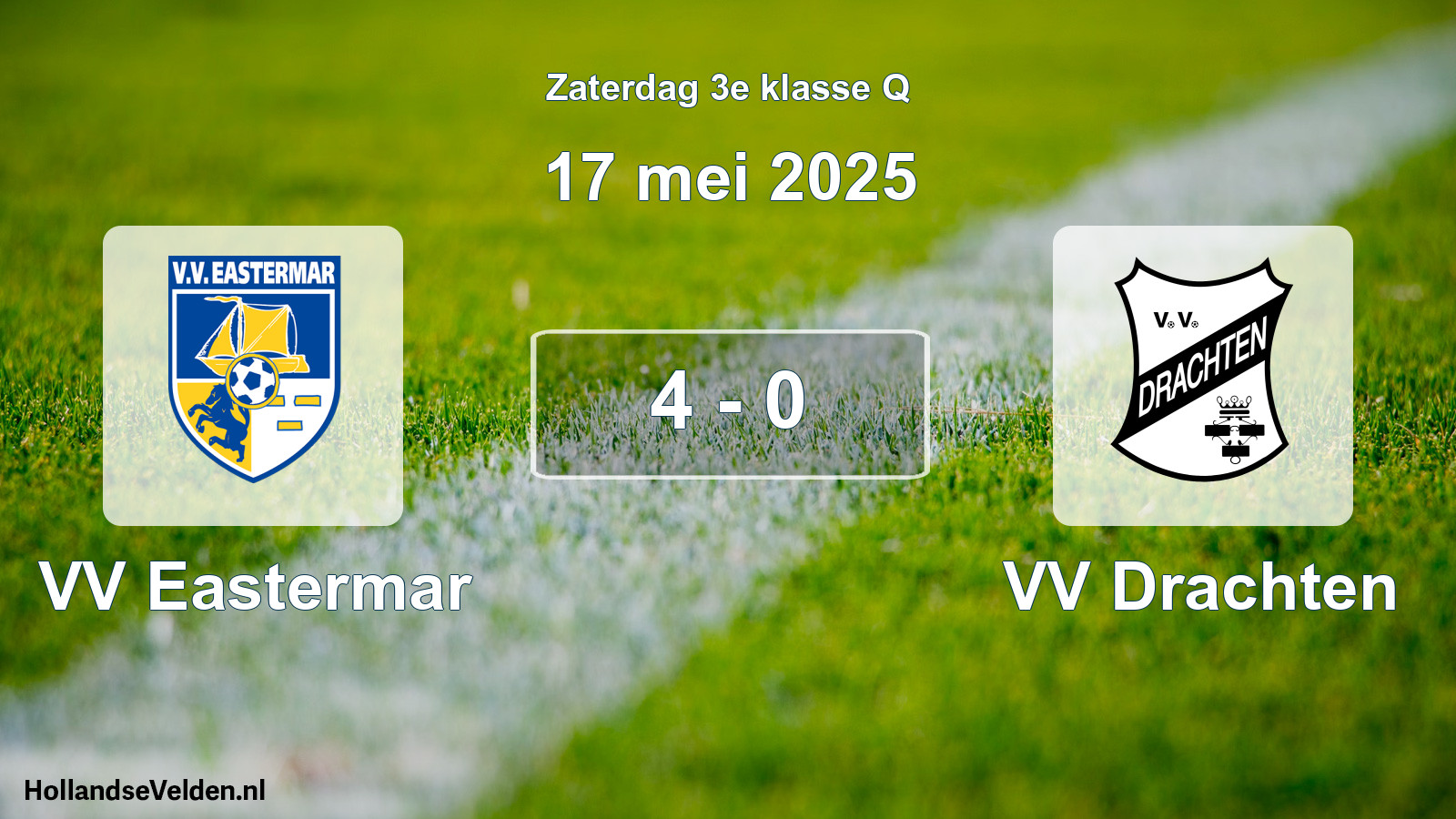 Total number of matches played: VV Eastermar - VV Drachten 4 - 0 (17 May 2025)