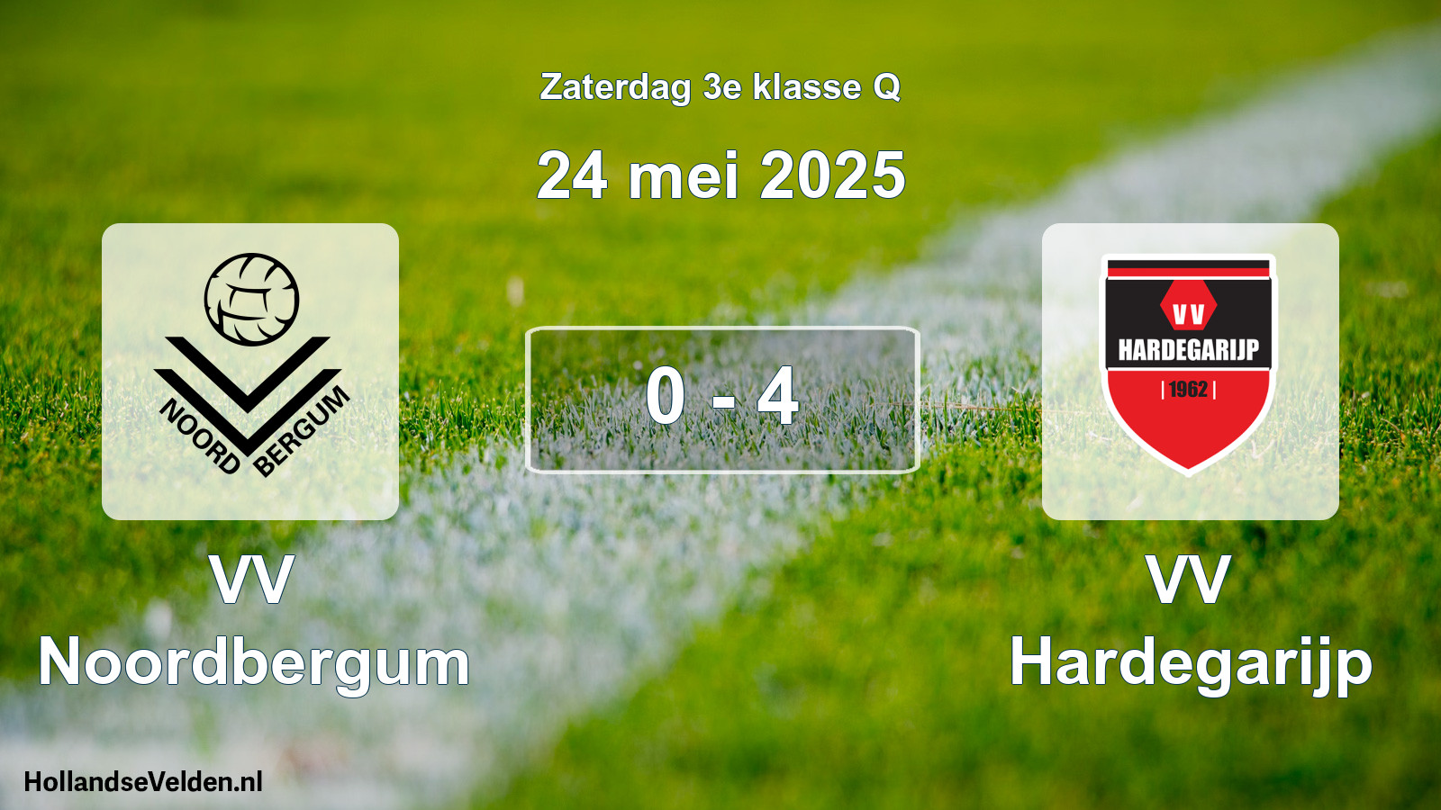 Total number of matches played: VV Noordbergum - VV Hardegarijp 0 - 4 (24 May 2025)