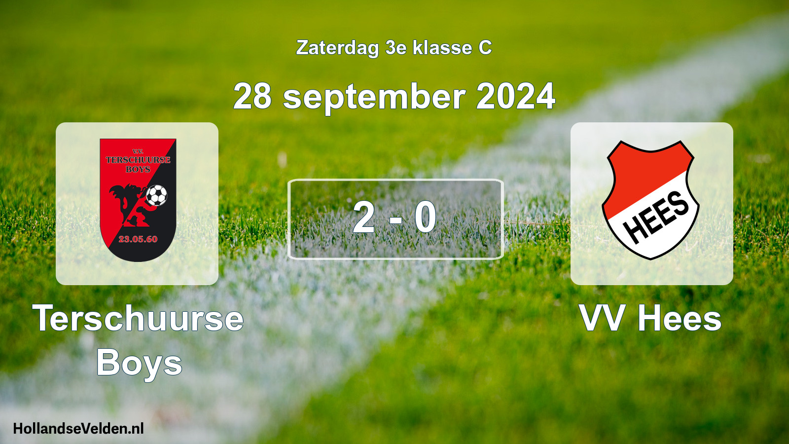 Total number of matches played: Terschuurse Boys - VV Hees 2 - 0 (28 September 2024)