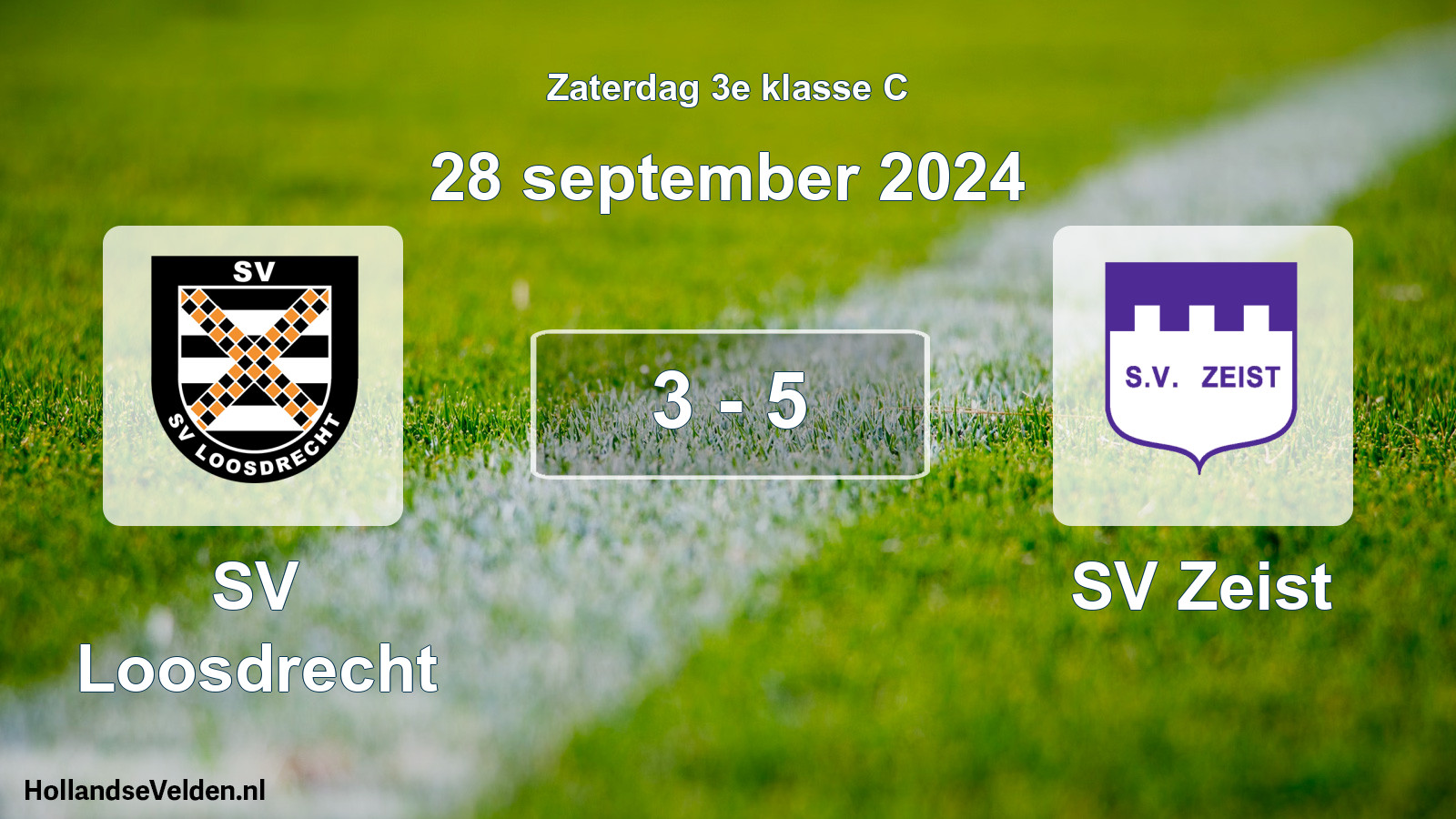 Total number of matches played: SV Loosdrecht - SV Zeist 3 - 5 (28 September 2024)