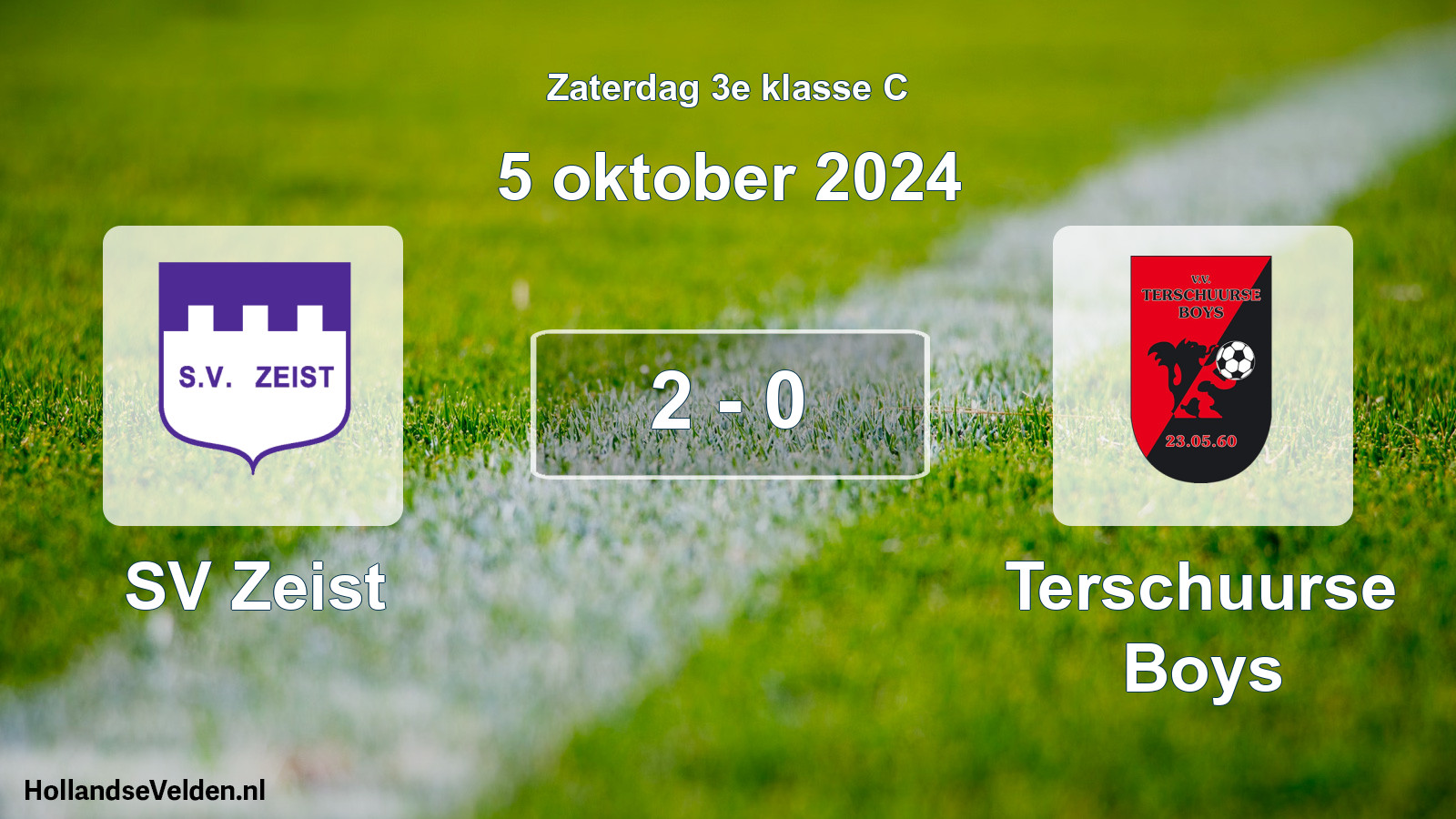 Total number of matches played: SV Zeist - Terschuurse Boys 2 - 0 (5 October 2024)