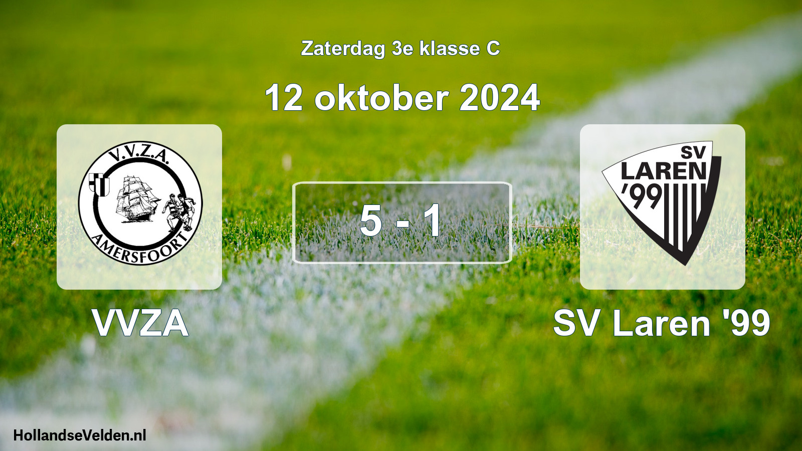 Total number of matches played: VVZA - SV Laren '99 5 - 1 (12 October 2024)