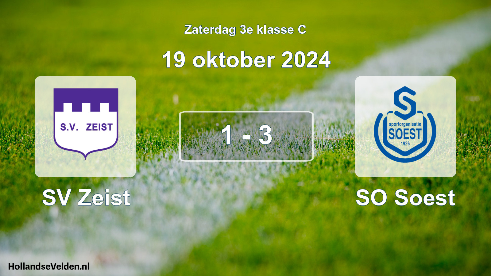 Total number of matches played: SV Zeist - SO Soest 1 - 3 (19 October 2024)