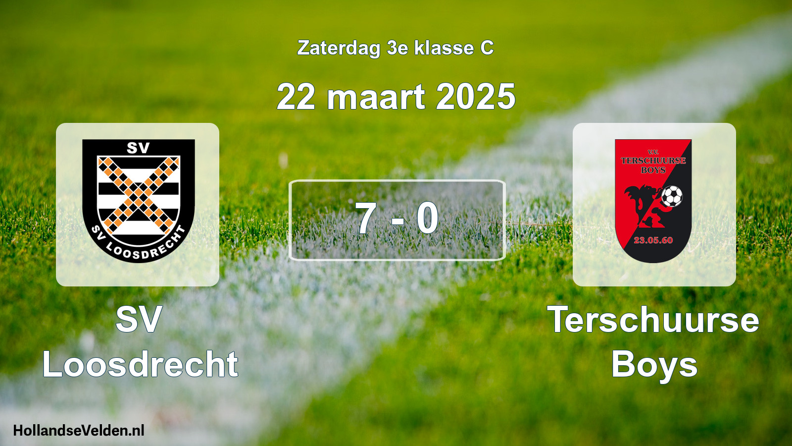 Total number of matches played: SV Loosdrecht - Terschuurse Boys 7 - 0 (22 March 2025)