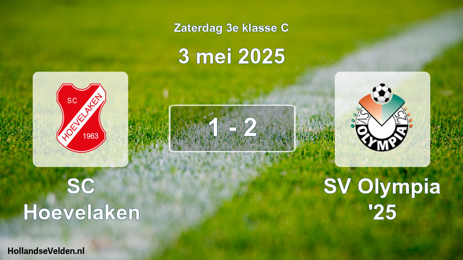 Total number of matches played: SC Hoevelaken - SV Olympia '25 1 - 2 (3 May 2025)